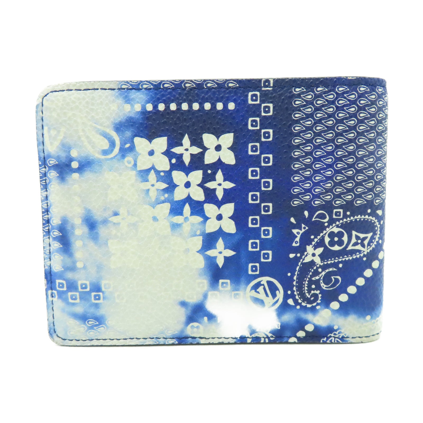 LOUIS VUITTON Monogram Bandana Slender Wallet錢包藍色/白色