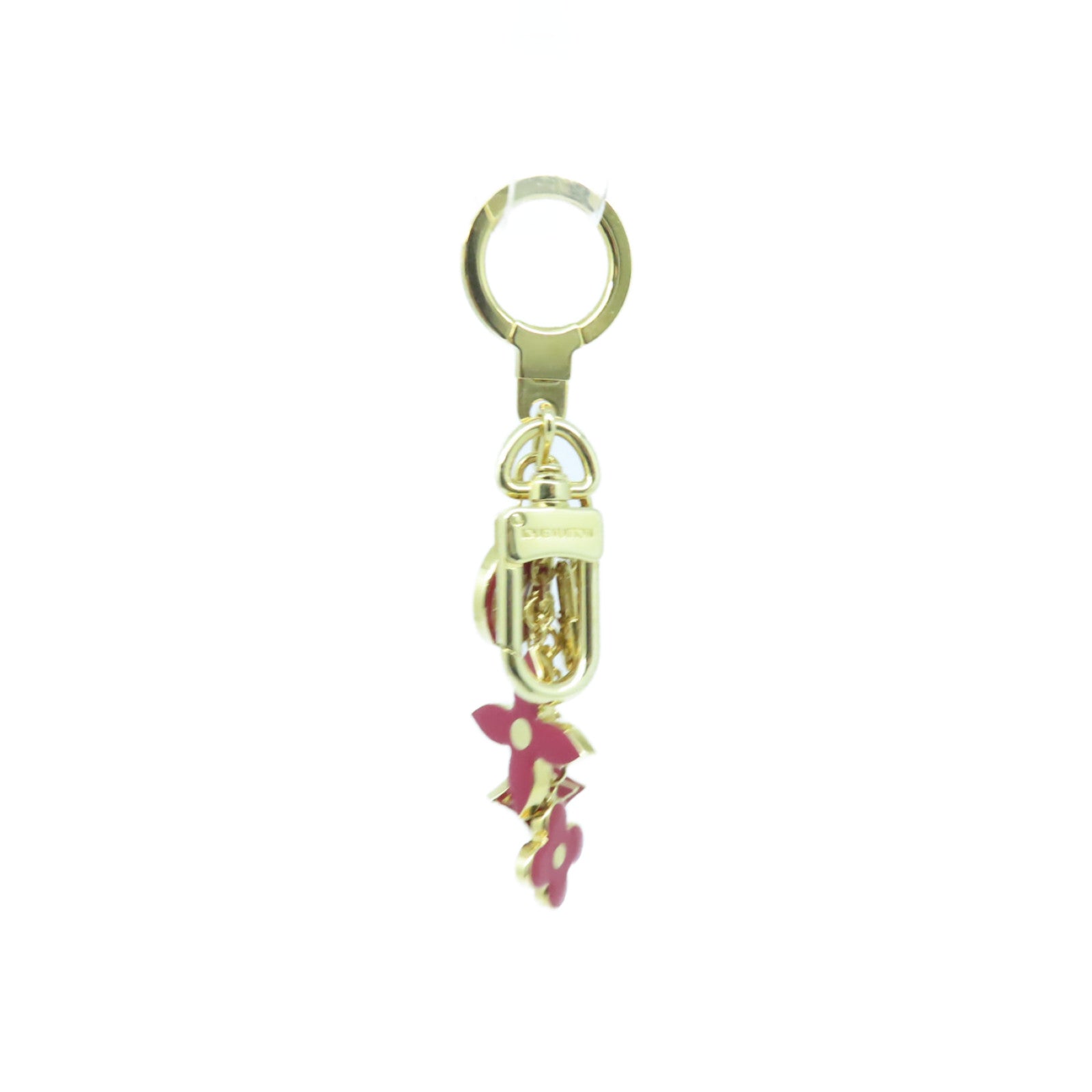 LOUIS VUITTON 金屬Key Ring鑰匙圈紅色/金色