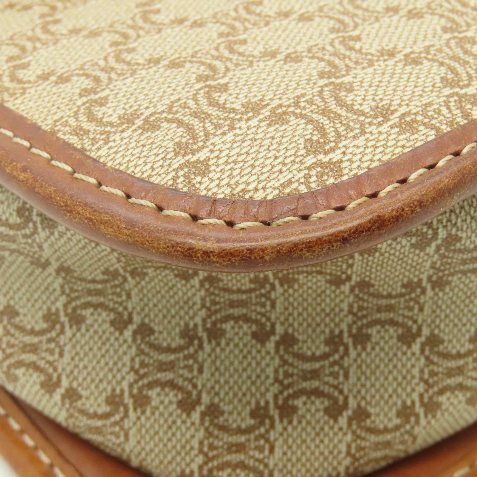 CELINE 帆布Shoulder Bag金扣肩背袋啡色