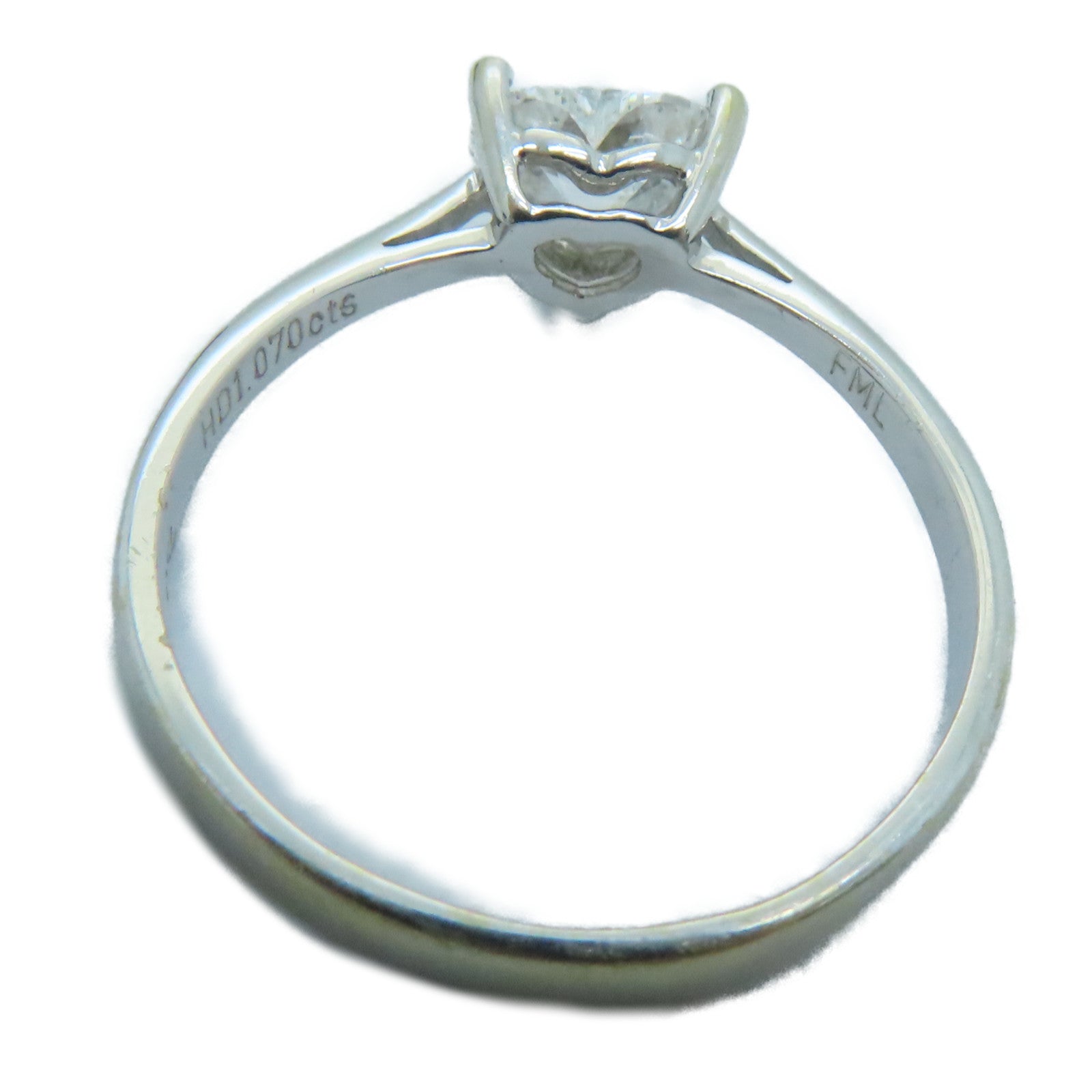 JEWELRY 18K White Gold Diamond Ring 1.07ct Diamond Ring US#8.75