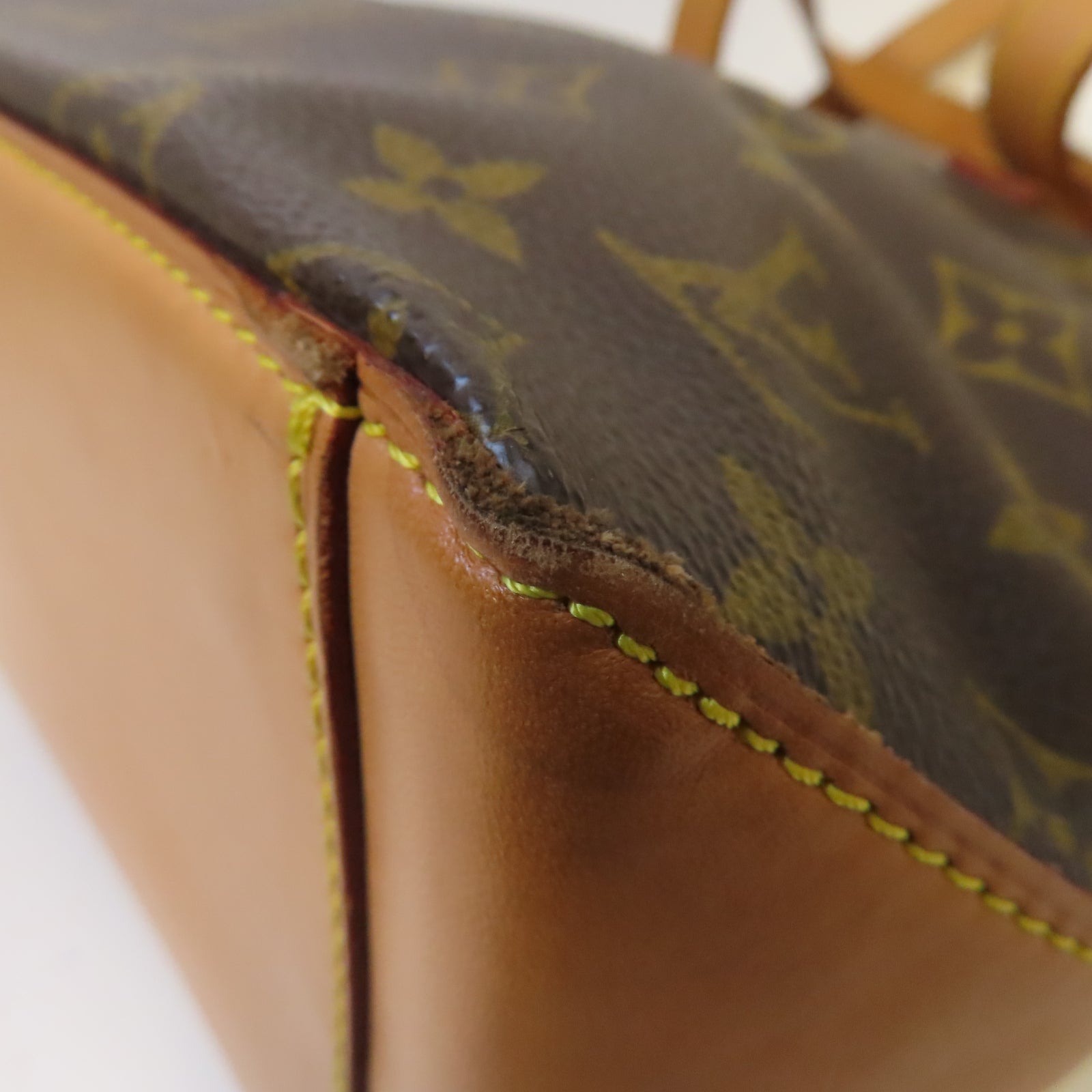 LOUIS VUITTON Monogram Cabas Piano金扣肩背袋啡色