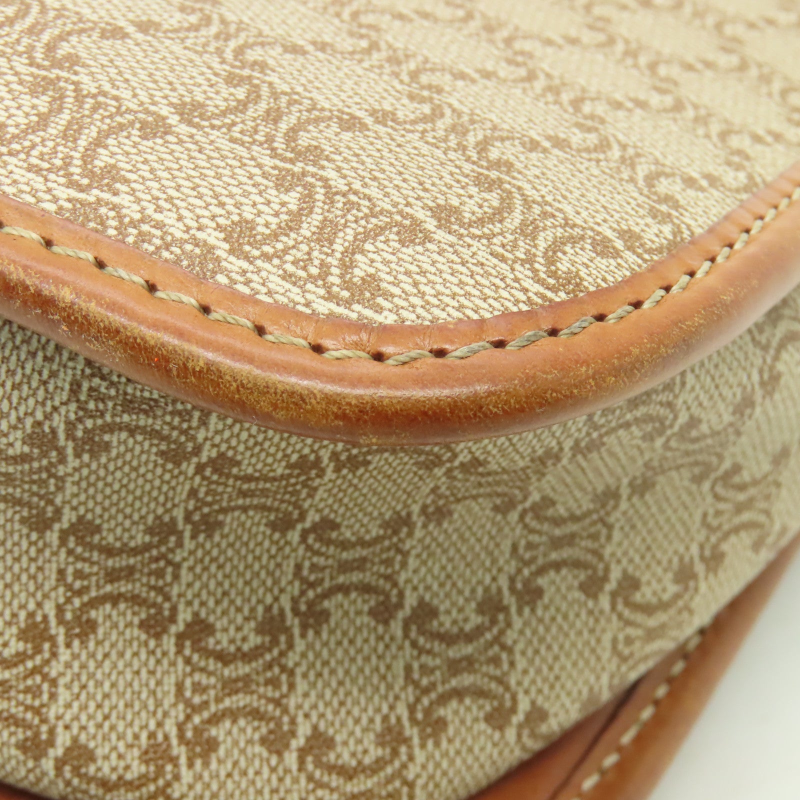 CELINE 帆布Shoulder Bag金扣肩背袋啡色