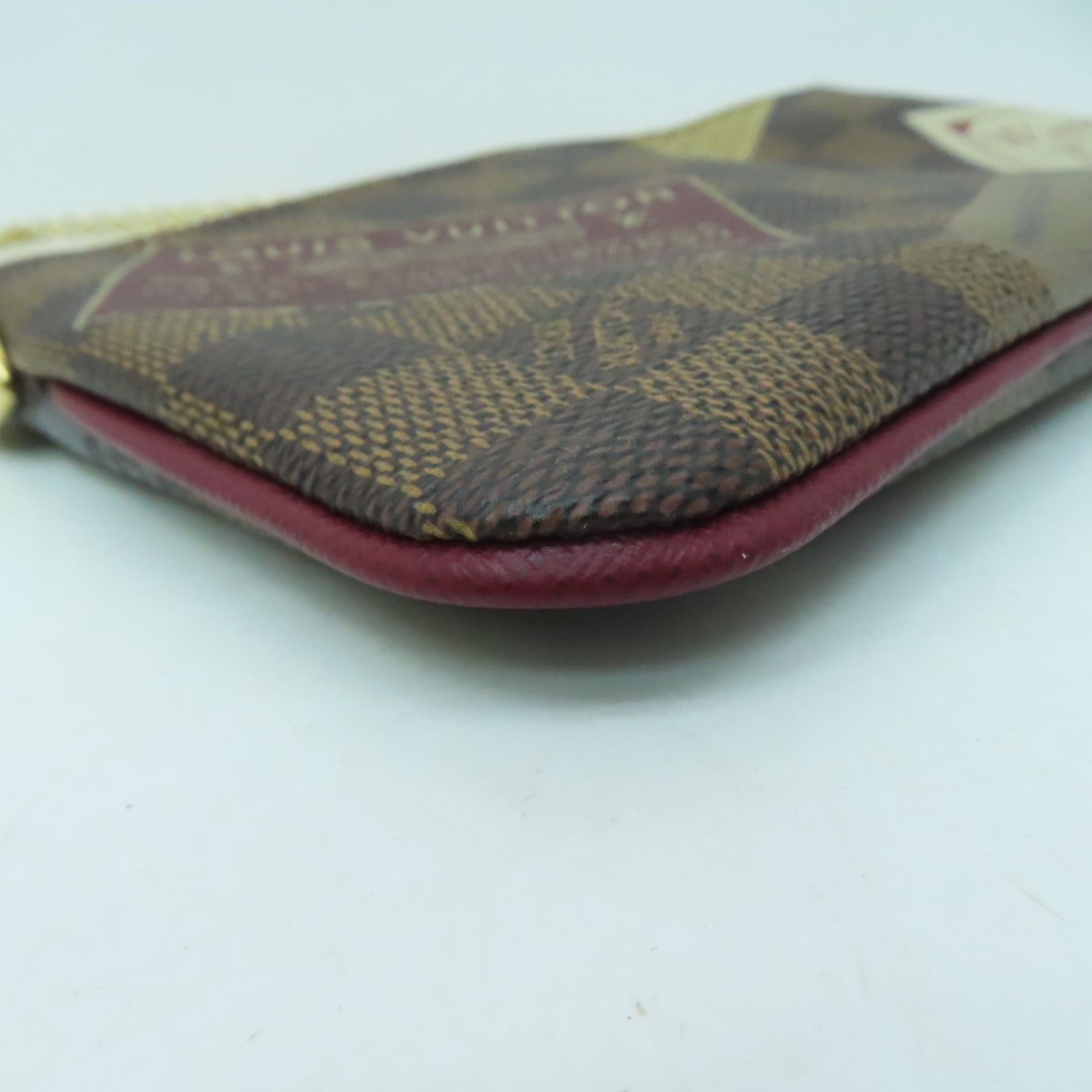 LOUIS VUITTON Damier Pochette Milla MM金扣肩背袋啡色