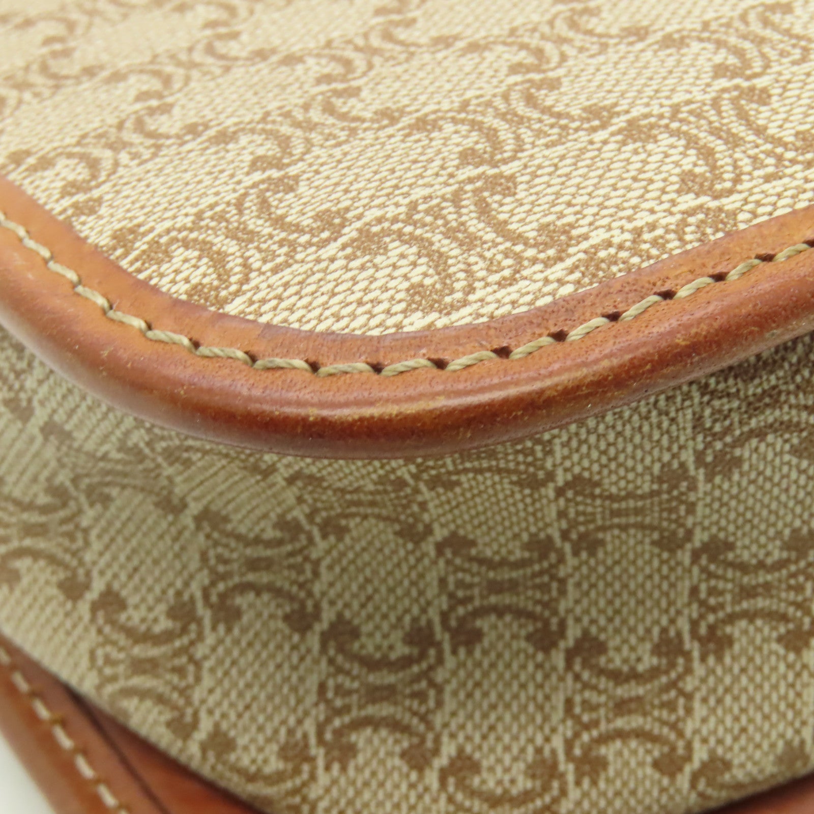 CELINE 帆布Shoulder Bag金扣肩背袋啡色