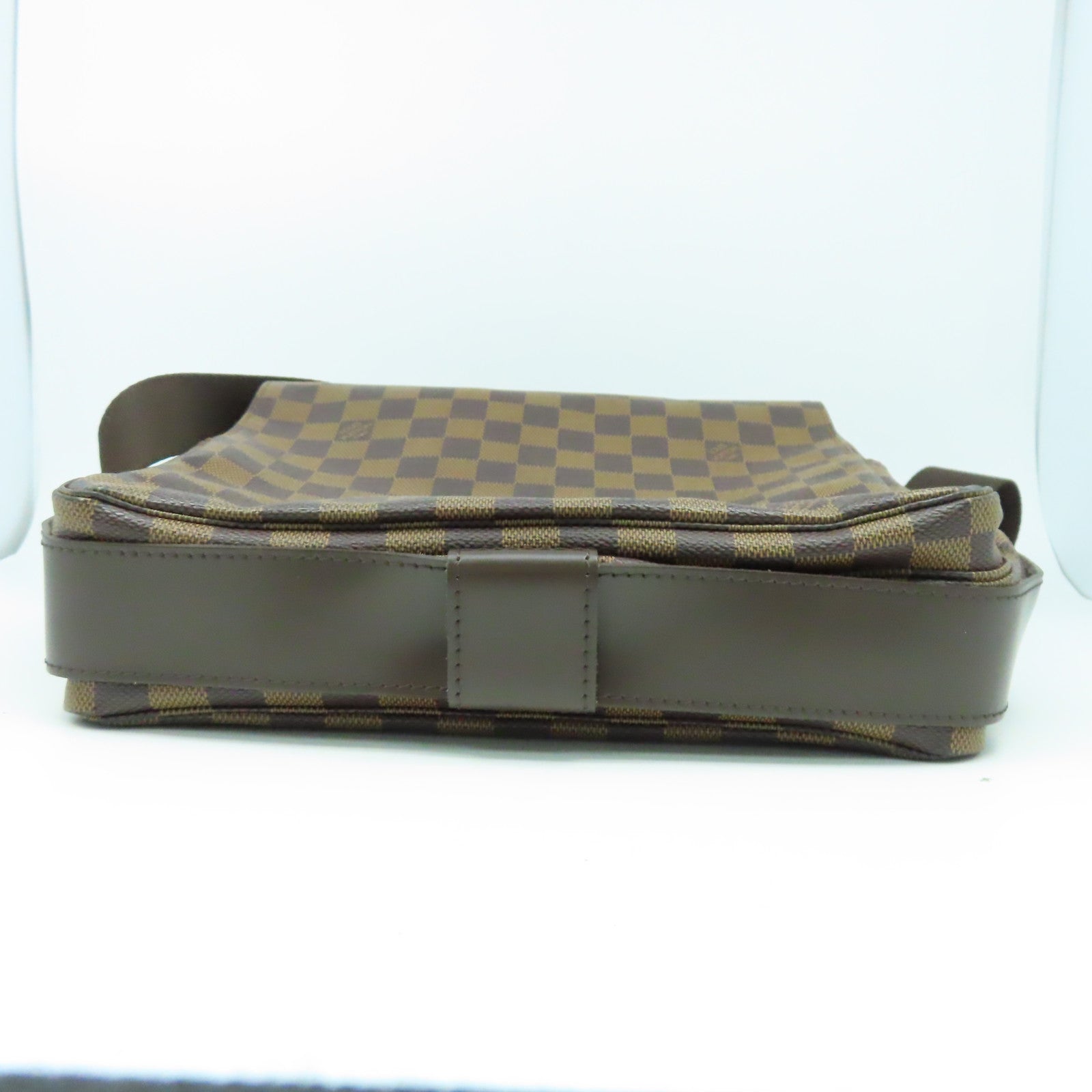 LOUIS VUITTON Damier Naviglio金扣肩背袋棕色