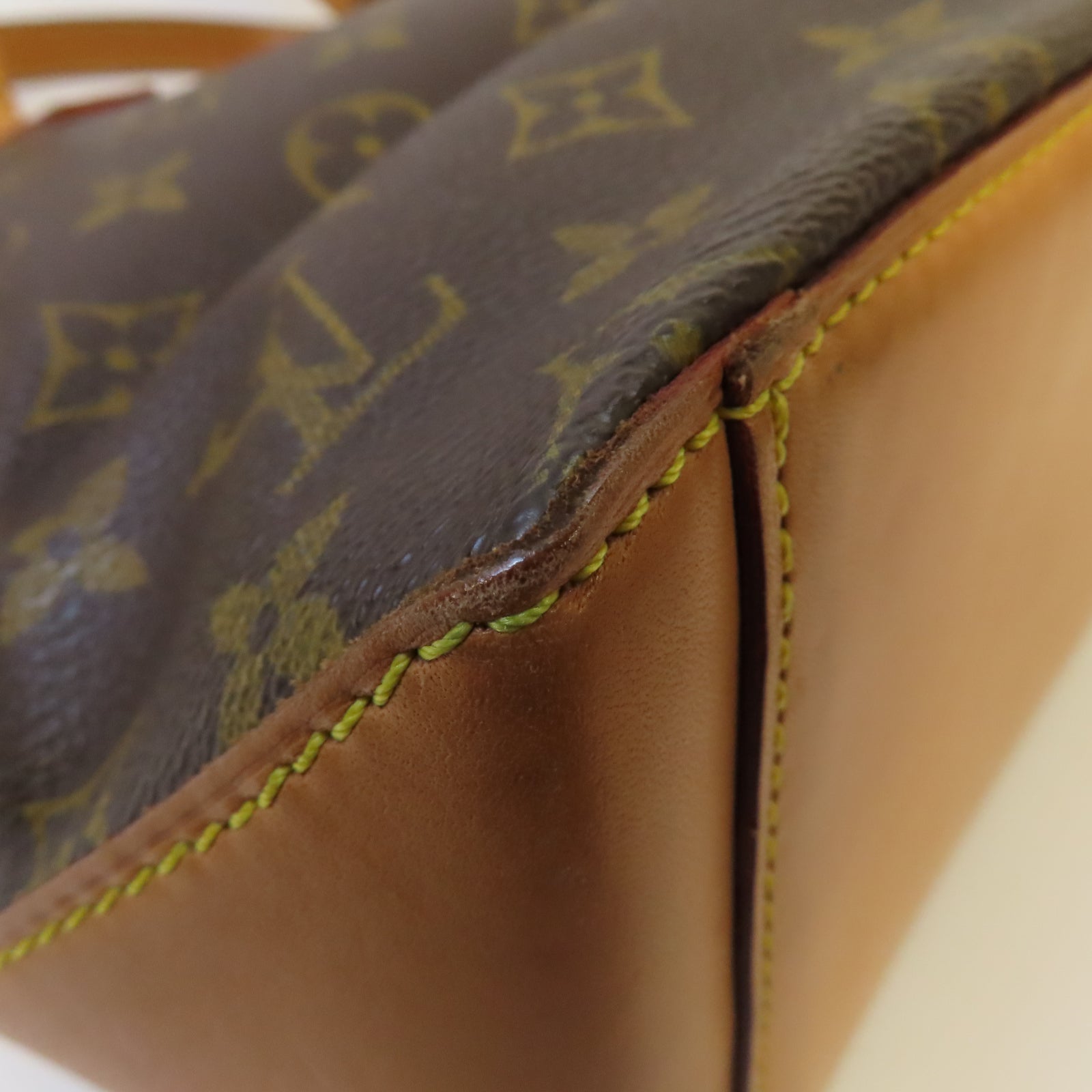 LOUIS VUITTON Monogram Cabas Piano金扣肩背袋啡色