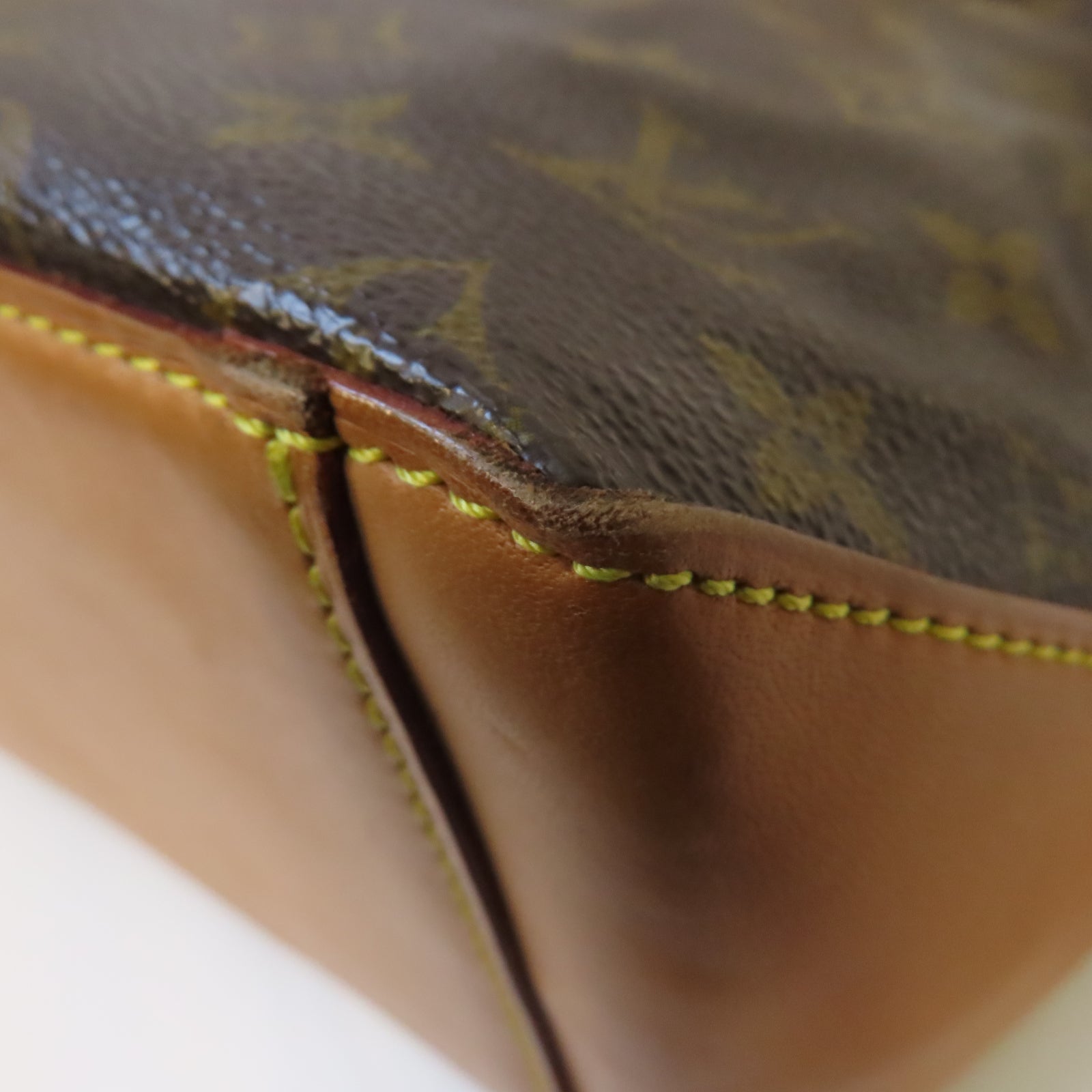 LOUIS VUITTON Monogram Cabas Piano金扣肩背袋啡色