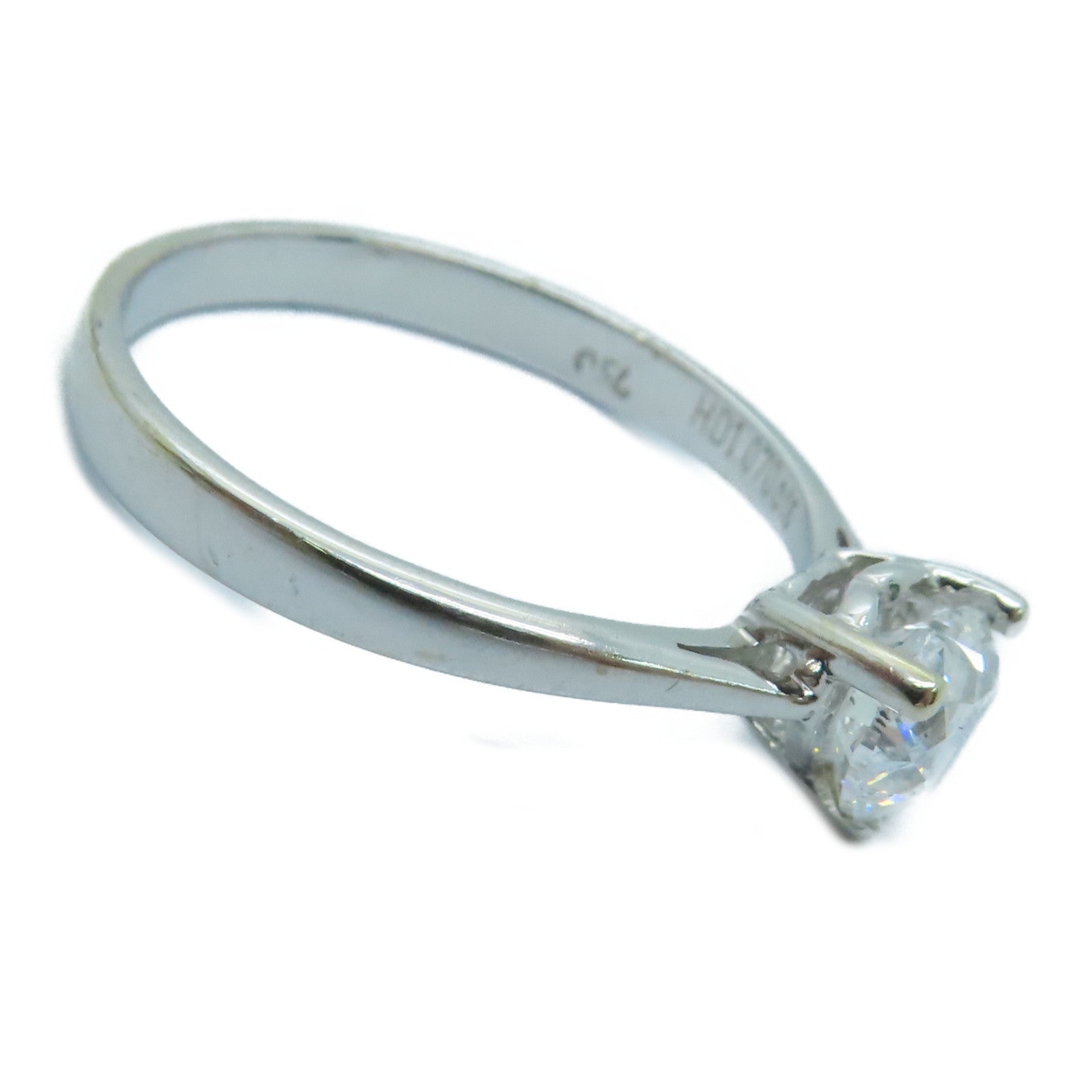 JEWELRY 18K White Gold Diamond Ring 1.07ct Diamond Ring US#8.75