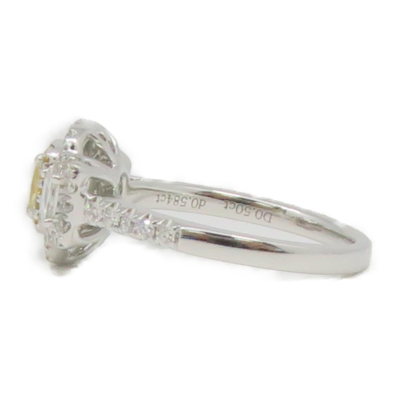 JEWELRY 【激減優惠】18K白金Diamond Ring 0.50ct/0.584ct鑽石戒指US#5.5