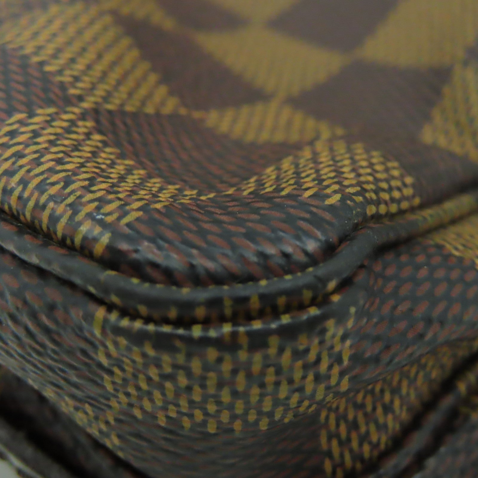 LOUIS VUITTON Damier Naviglio金扣肩背袋棕色