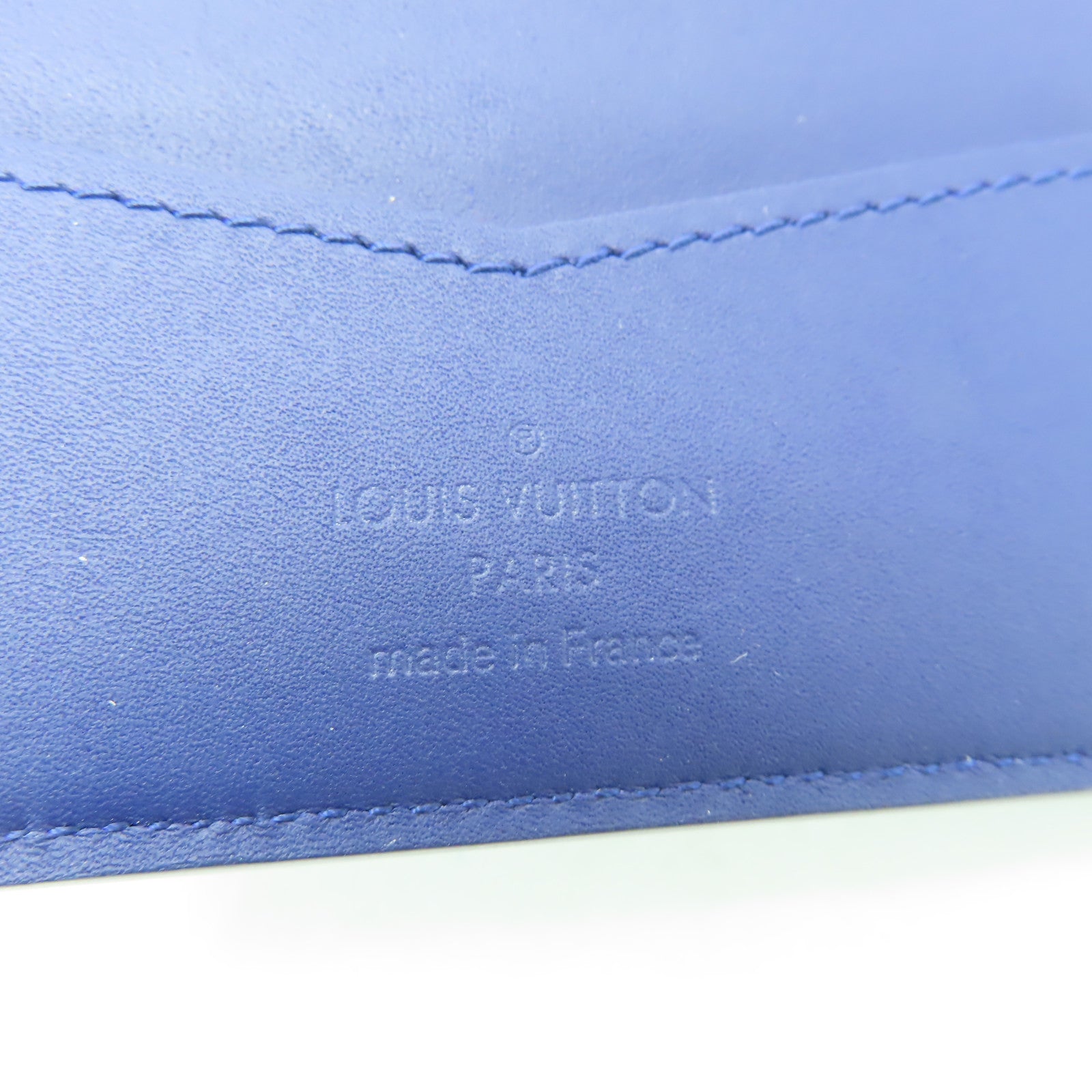 LOUIS VUITTON Monogram Bandana Slender Wallet錢包藍色/白色