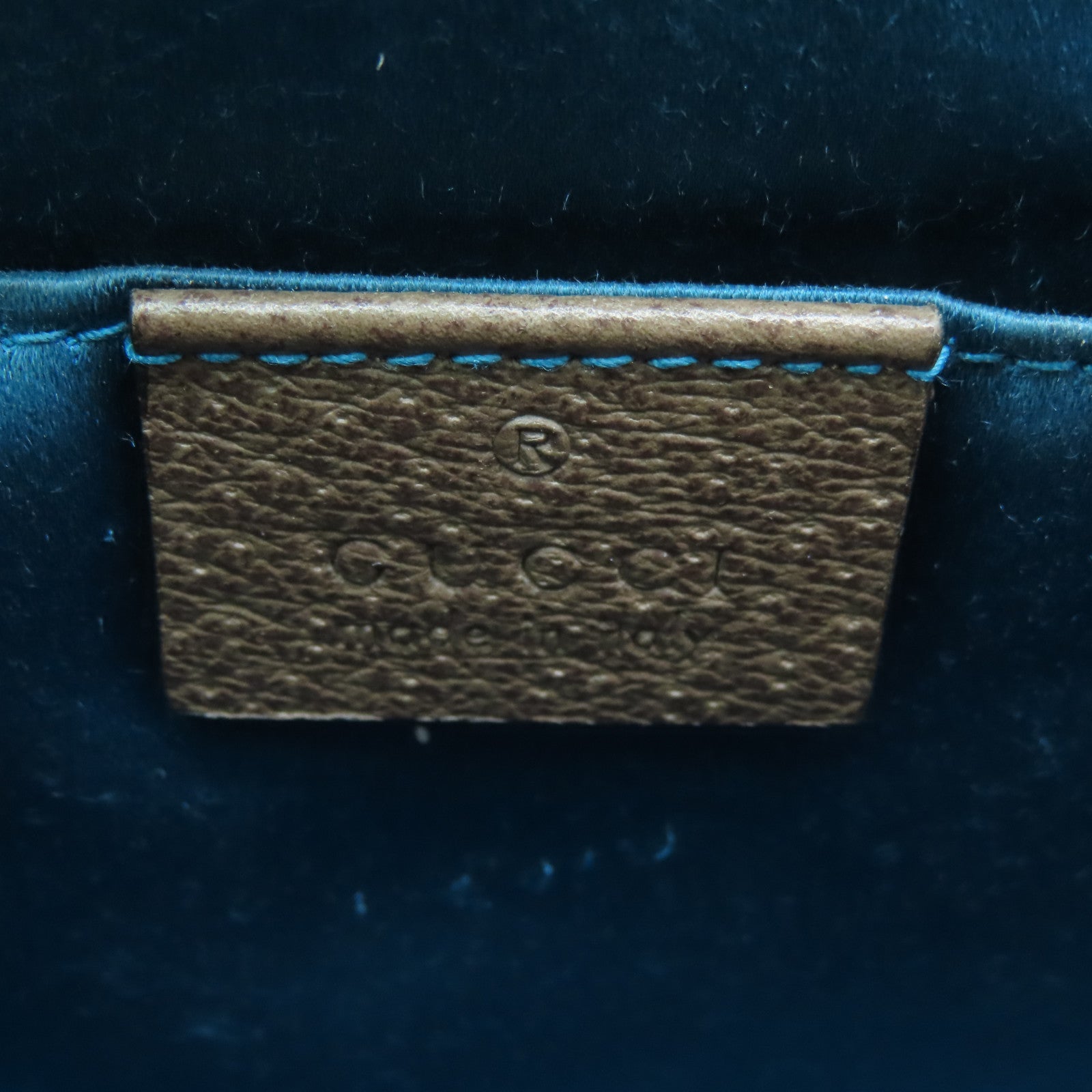 GUCCI 塗層帆布Ophidia GG金扣鏈帶肩背袋啡色