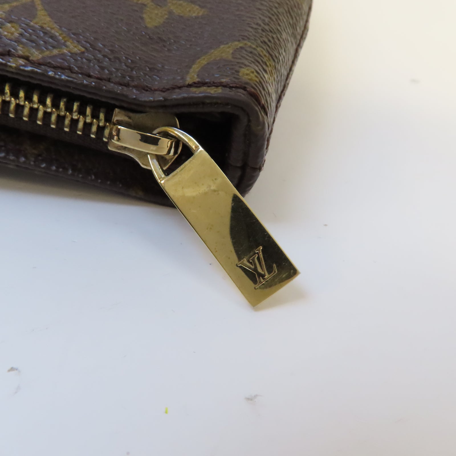 LOUIS VUITTON Monogram Cabas Piano金扣肩背袋啡色