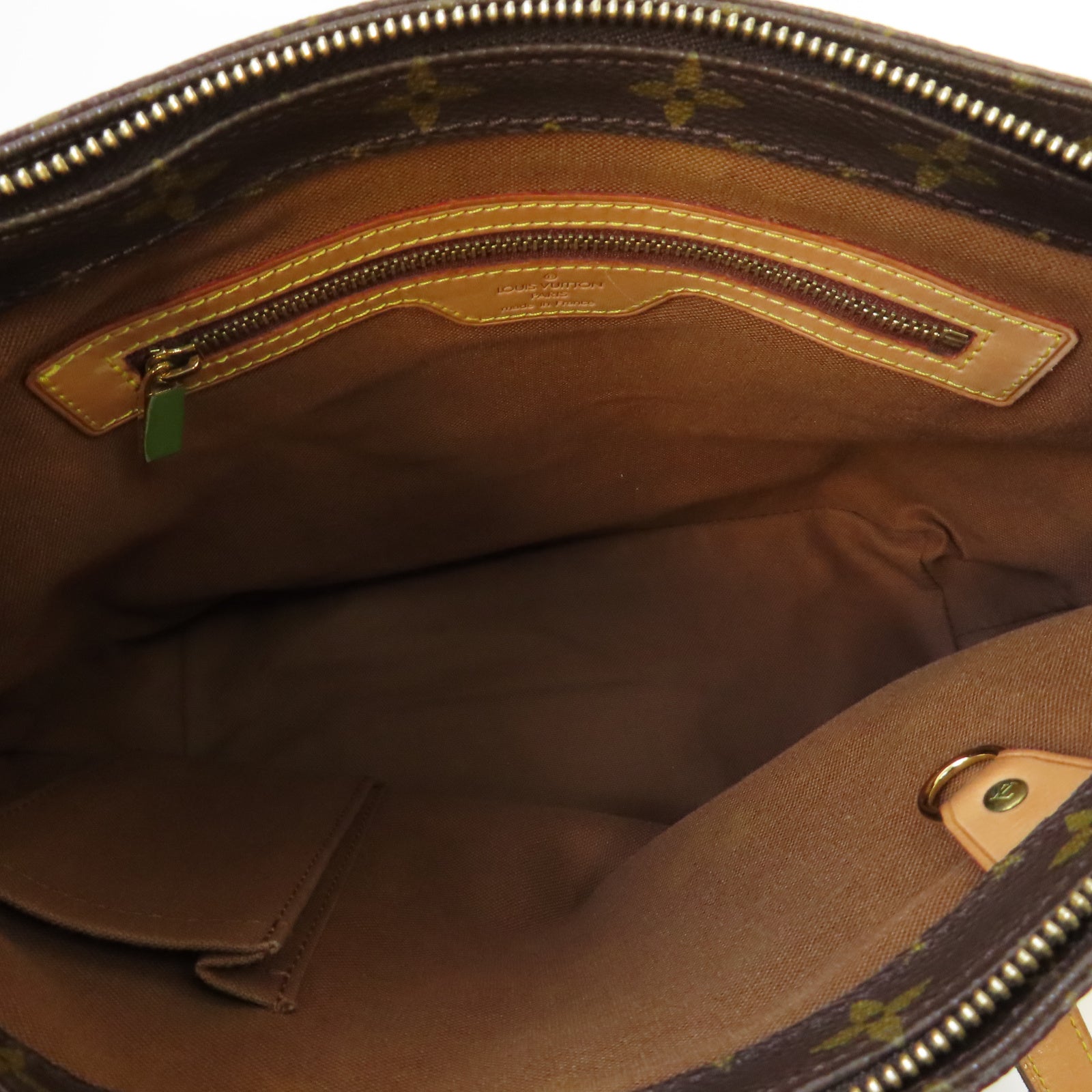LOUIS VUITTON Monogram Cabas Piano金扣肩背袋啡色