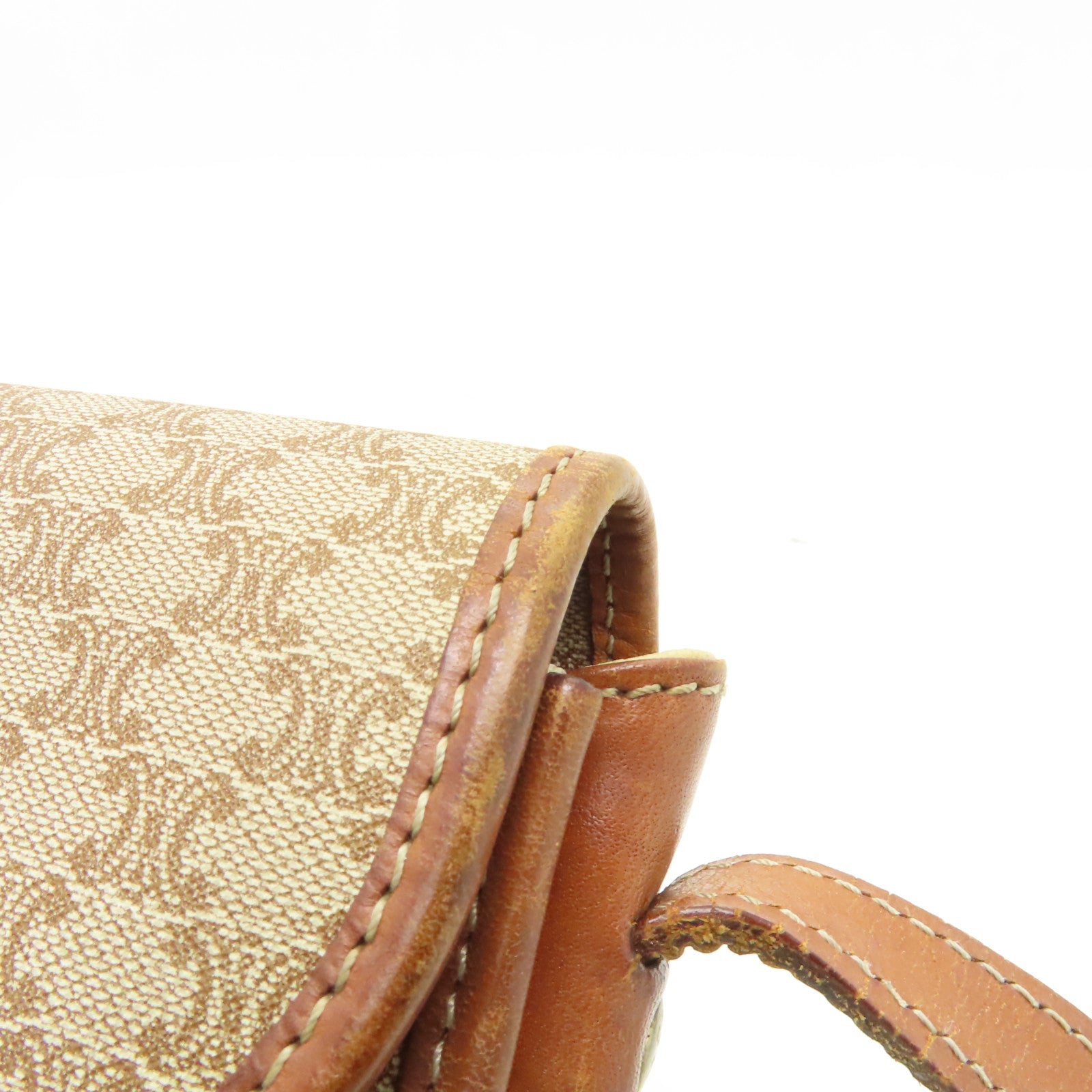 CELINE 帆布Shoulder Bag金扣肩背袋啡色