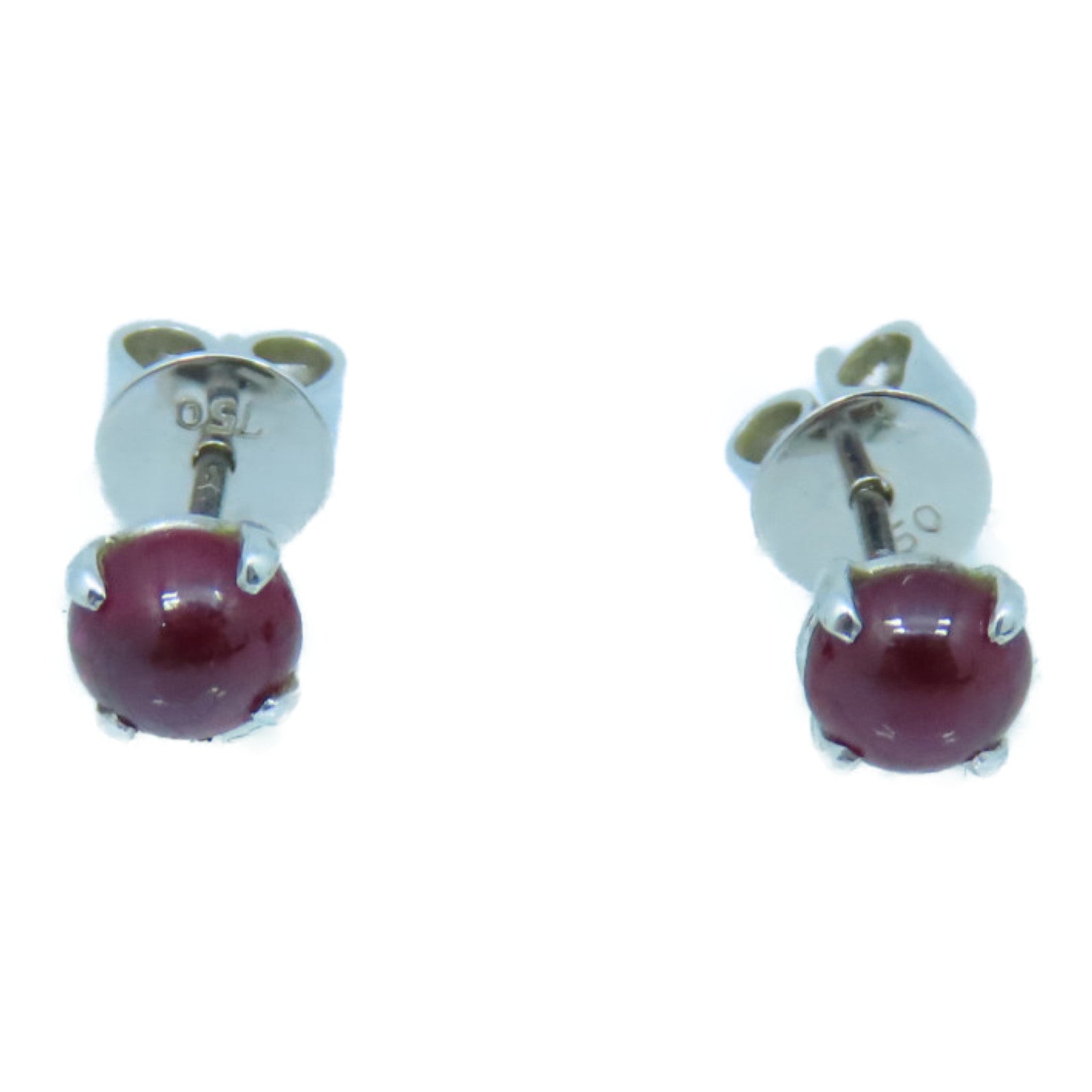 JEWELRY 18K白金Ruby Earrings红宝石耳环