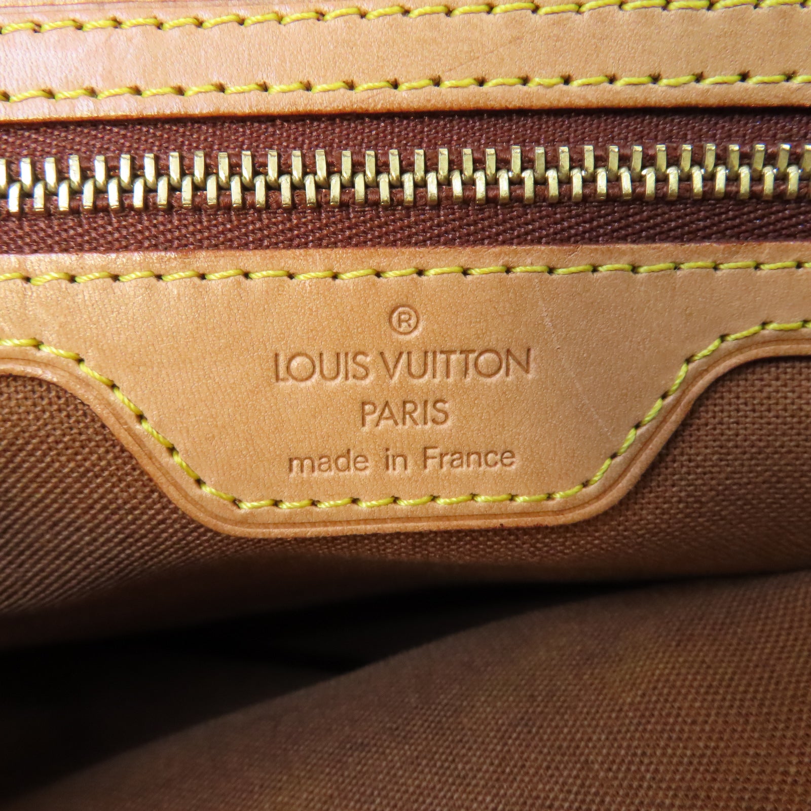LOUIS VUITTON Monogram Cabas Piano金扣肩背袋啡色