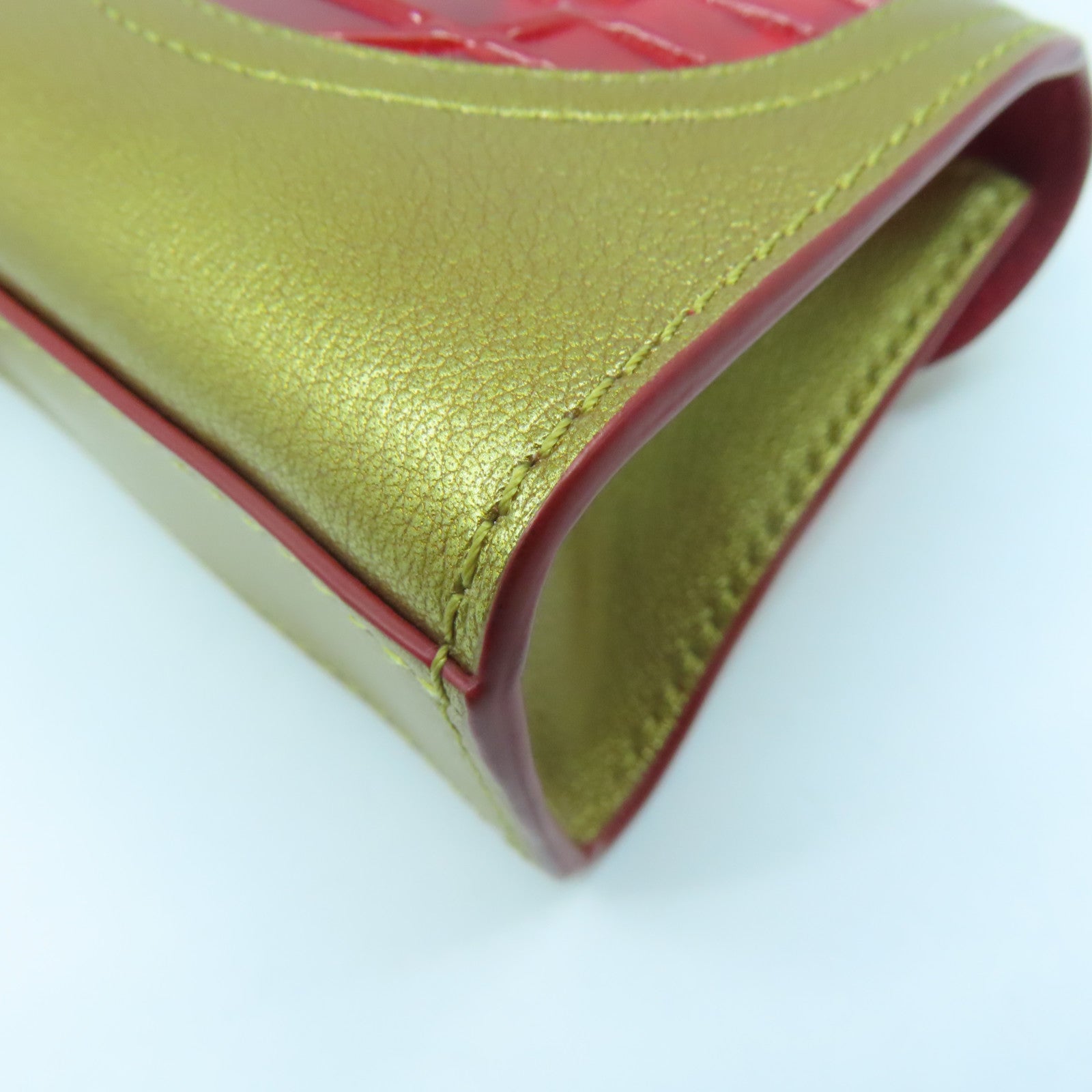 SELECTION 牛皮皮革Delvaux Lantern Charm金扣掛飾紅色/金色