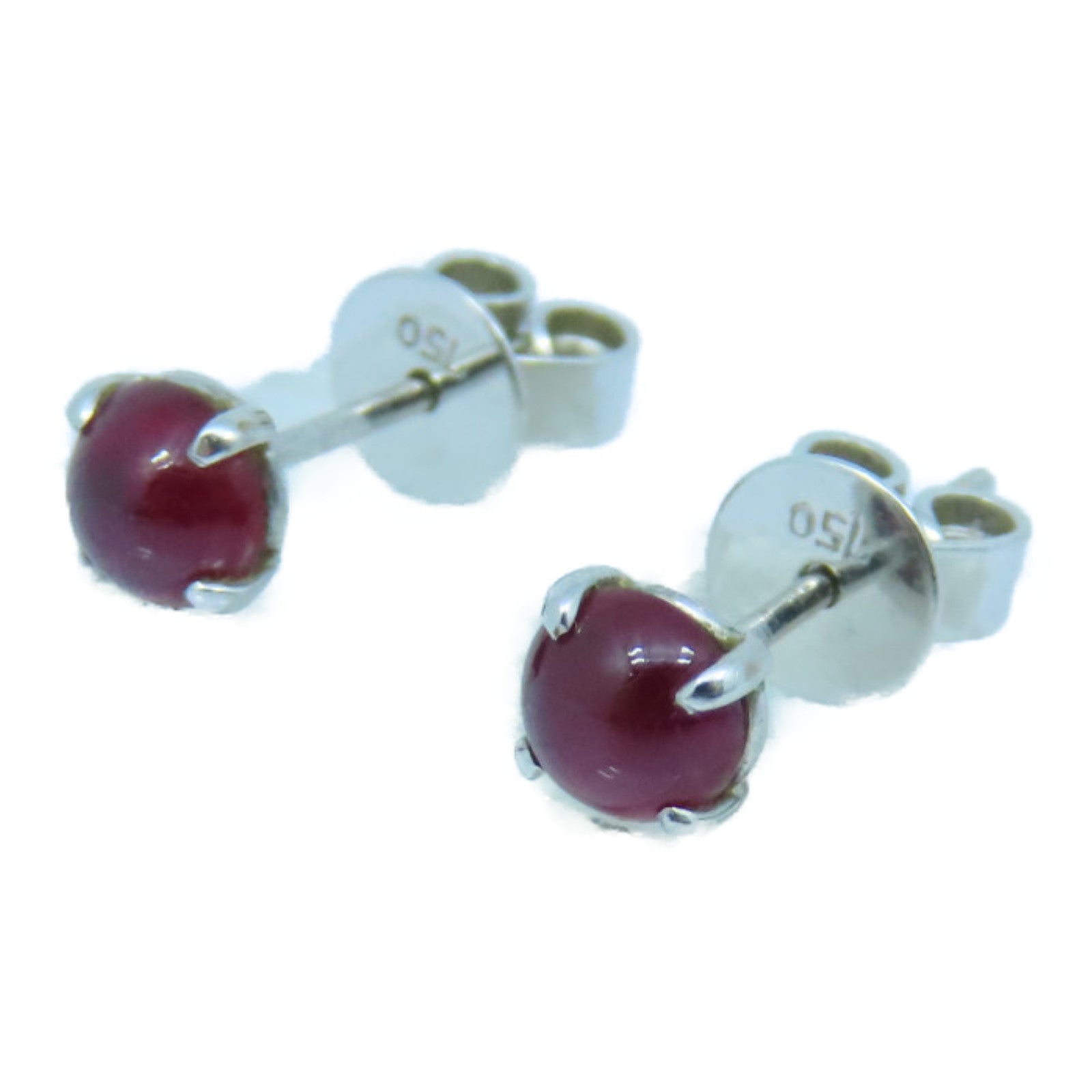 JEWELRY 18K白金Ruby Earrings红宝石耳环