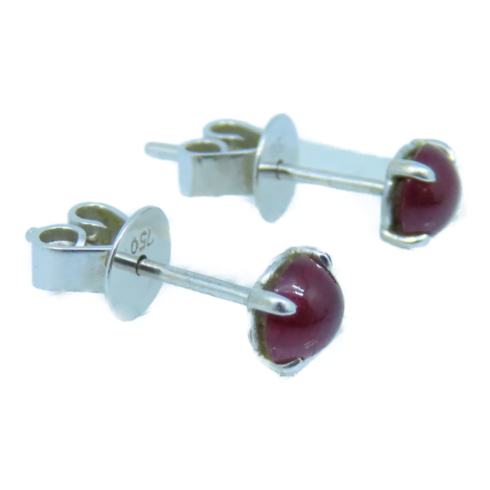 JEWELRY 18K白金Ruby Earrings红宝石耳环