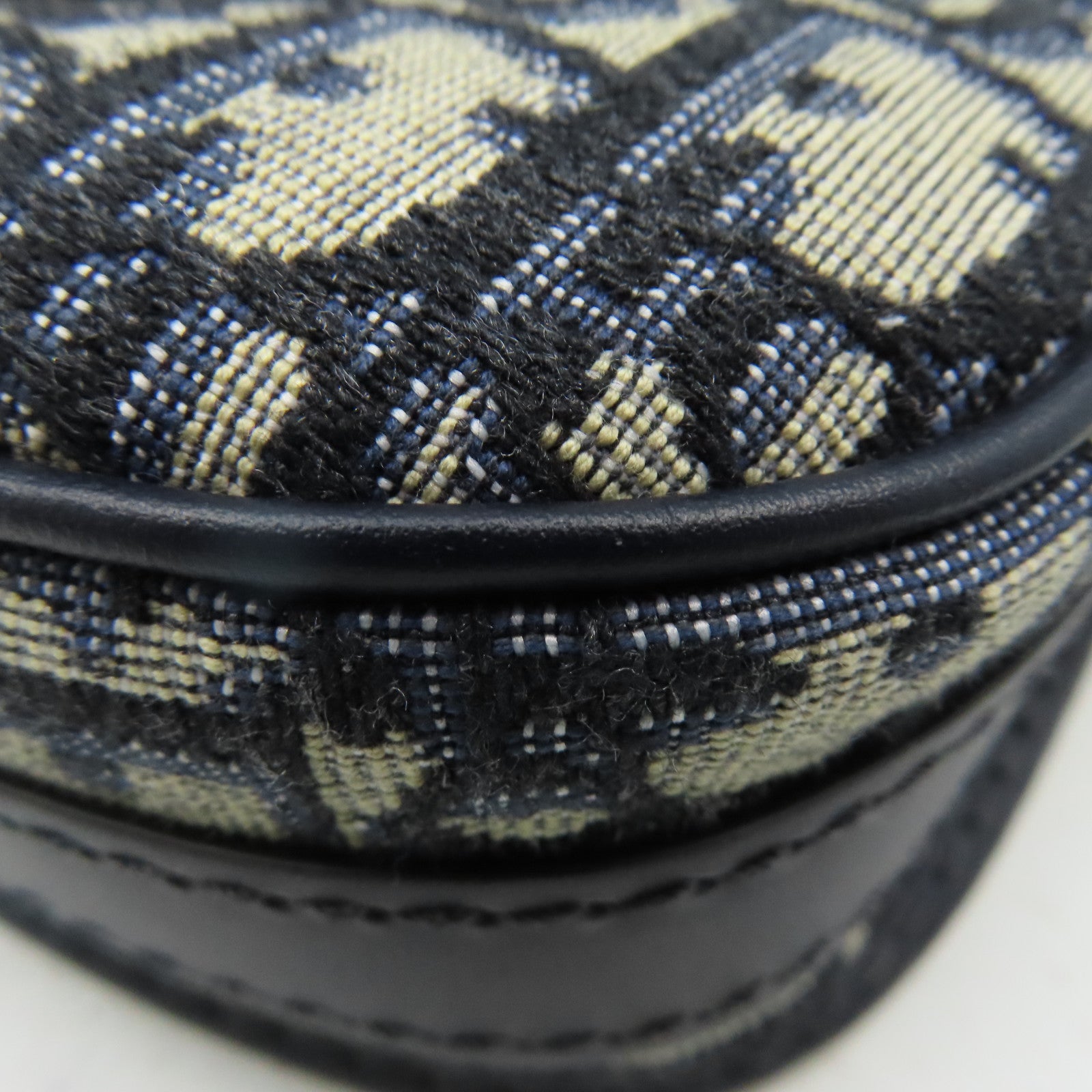 Dior 帆布Bobby Small Shoulder Bag金扣肩背袋啡色/藍色