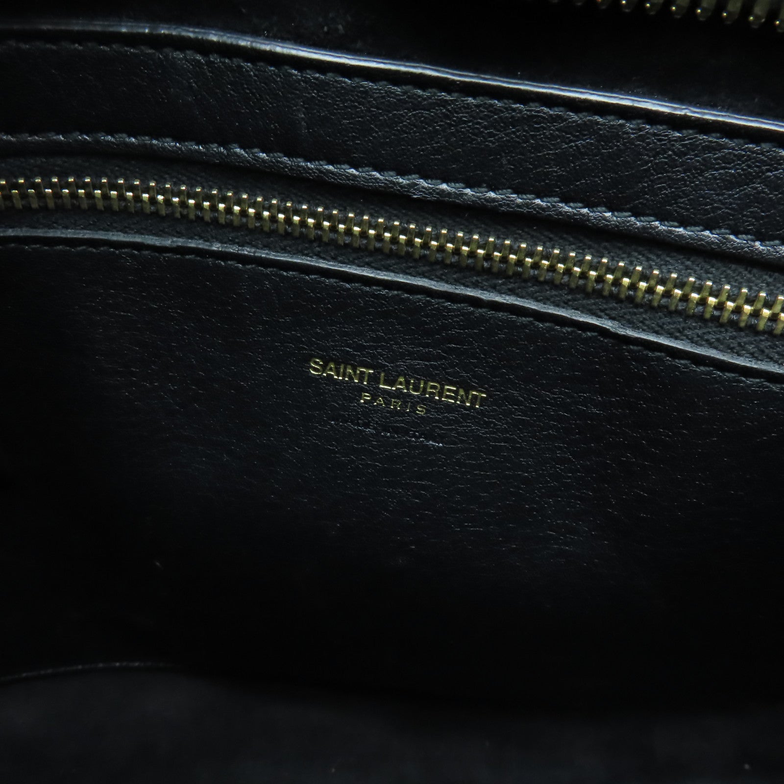 SAINT LAURENT 牛皮皮革2 Way Shoulder金扣手挽肩背兩用袋黑色