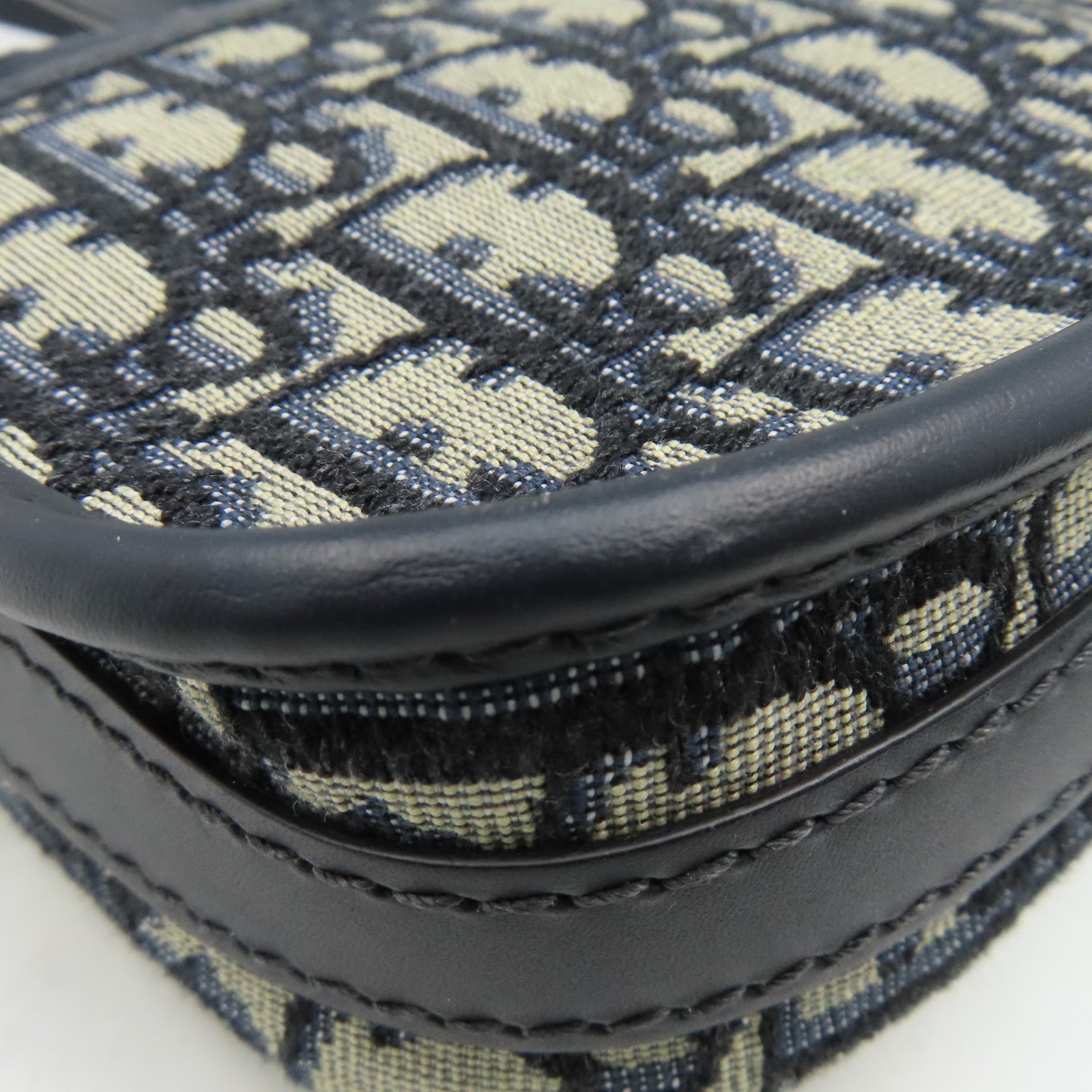 Dior 帆布Bobby Small Shoulder Bag金扣肩背袋啡色/藍色