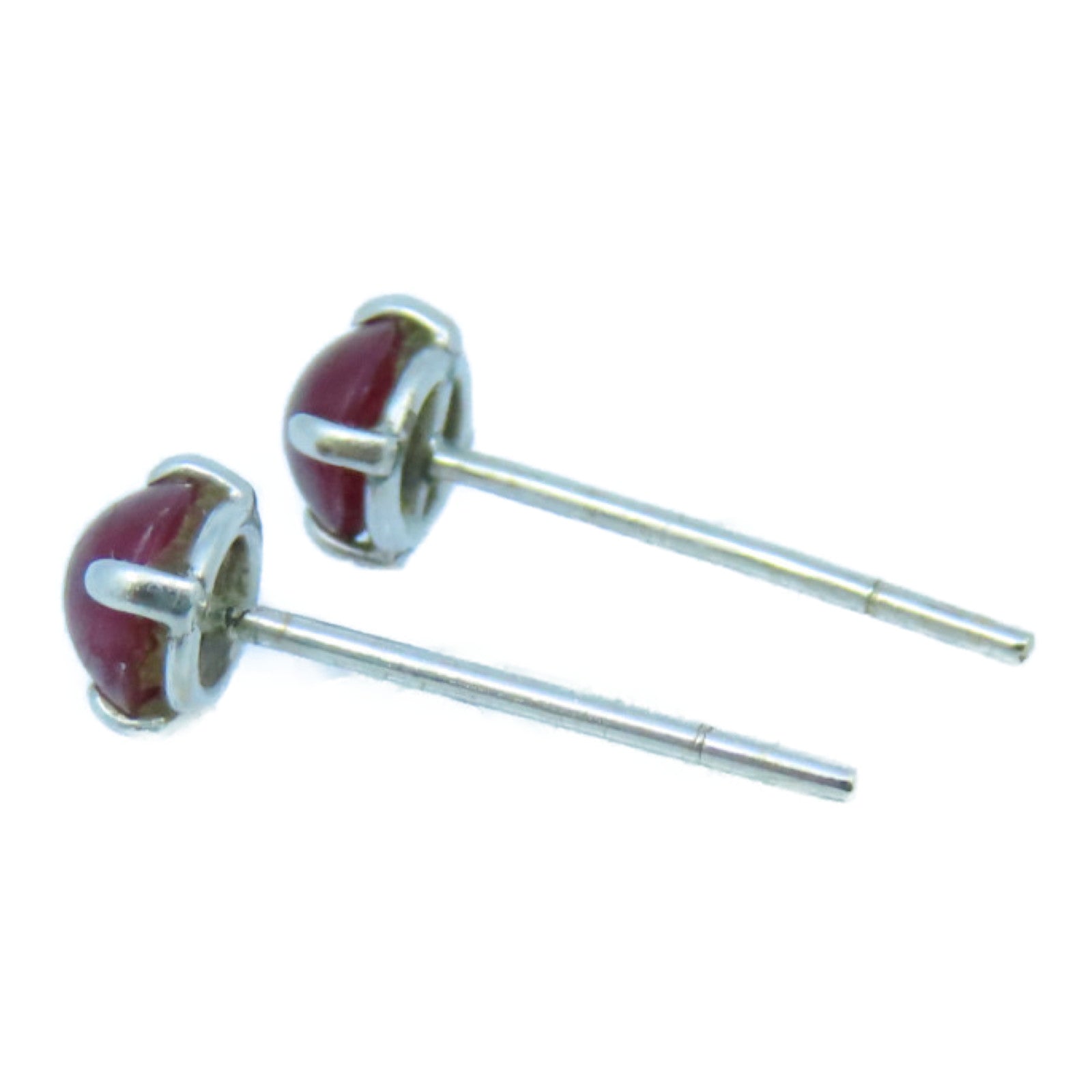 JEWELRY 18K白金Ruby Earrings红宝石耳环