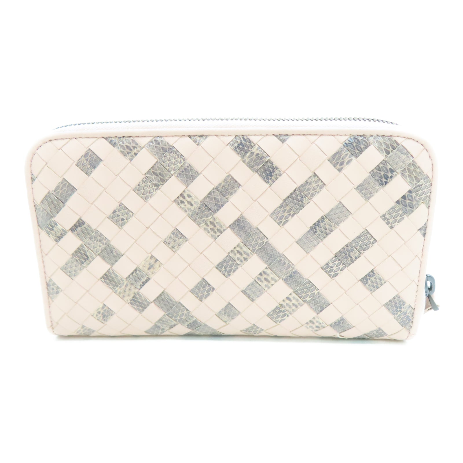 BOTTEGA VENETA 【激減優惠】羊皮皮革Long Wallet錢包粉紅色