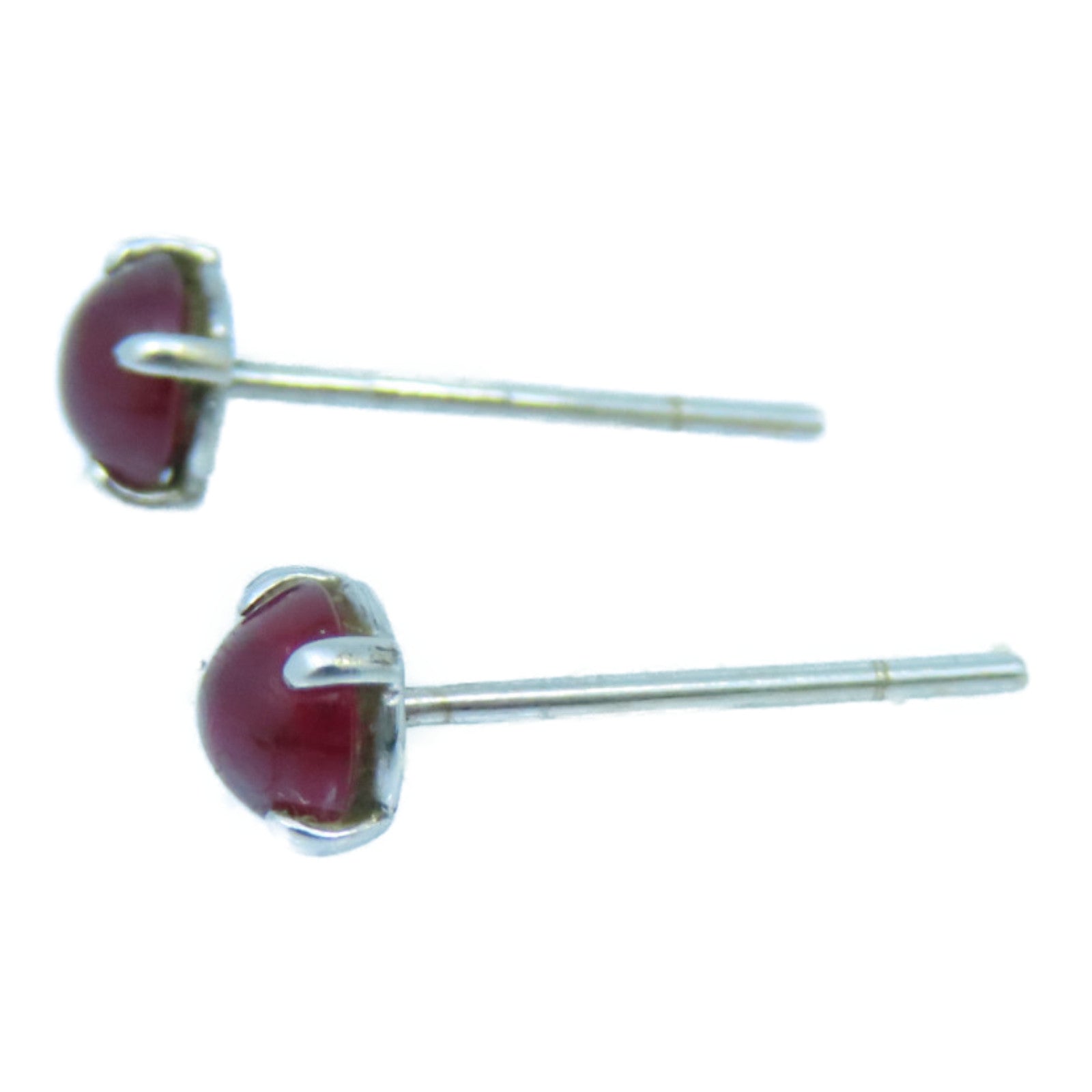 JEWELRY 18K白金Ruby Earrings红宝石耳环