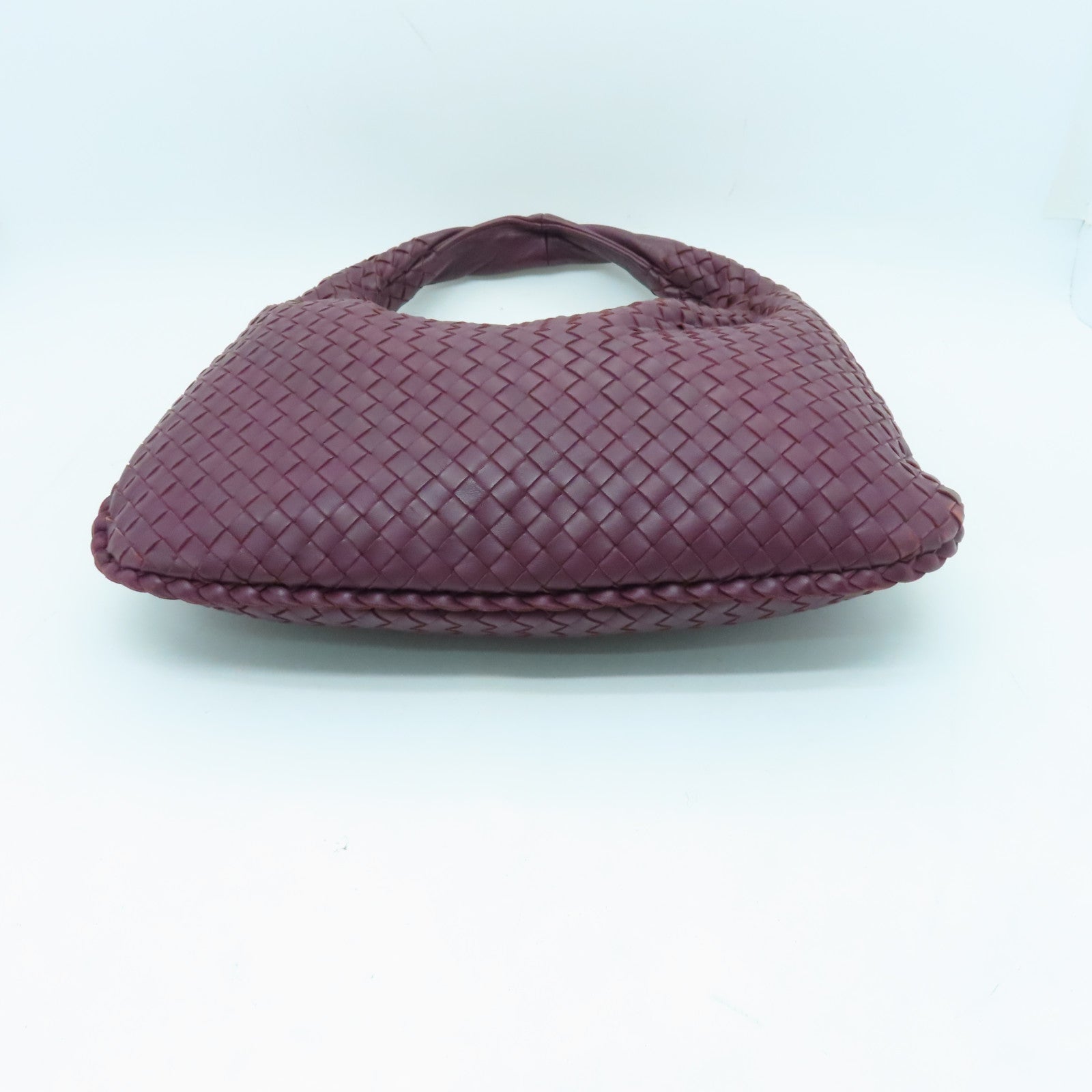 BOTTEGA VENETA 織紋皮革Shoulder Bag金扣肩背袋紫色