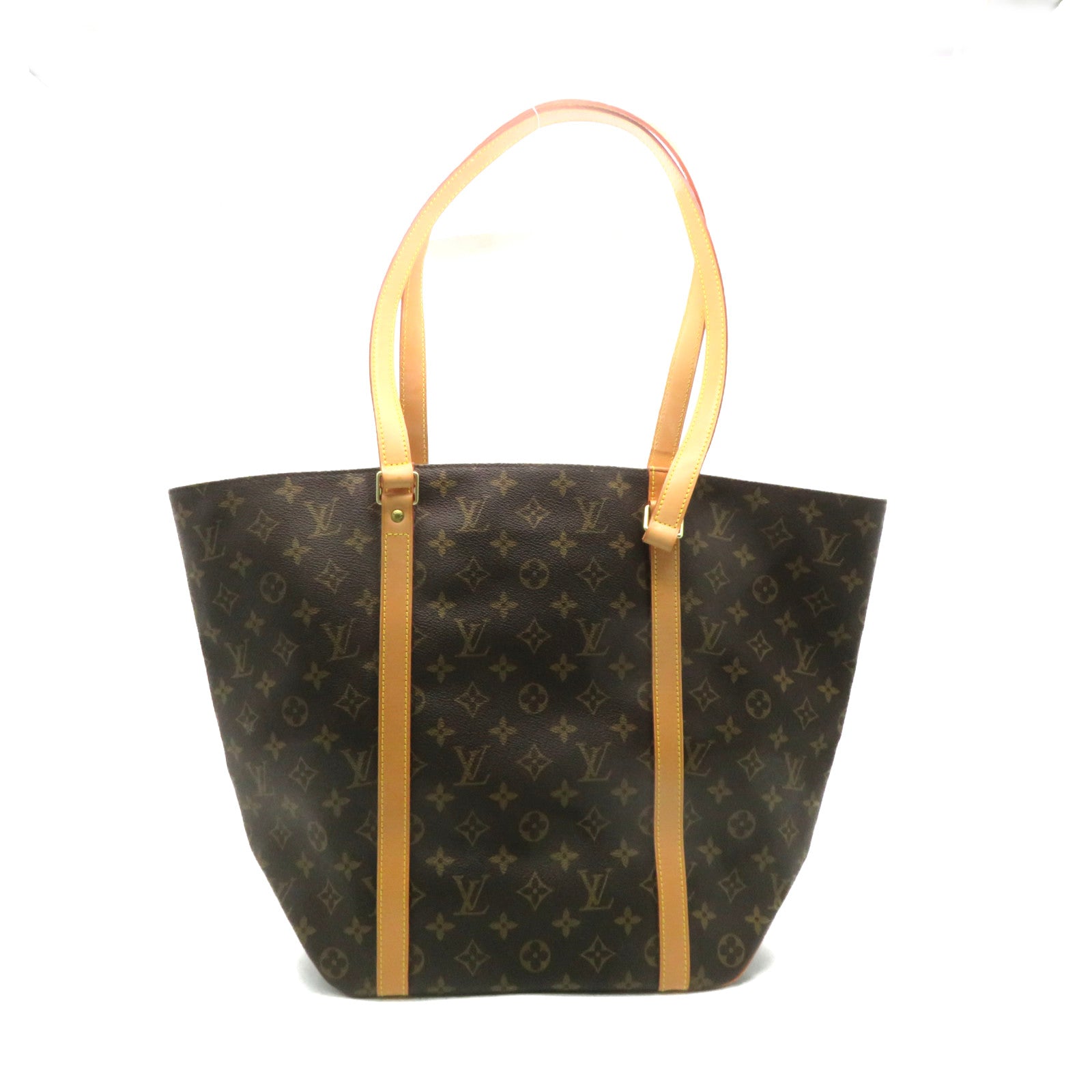 LOUIS VUITTON Monogram Sac Shopping Bag brown