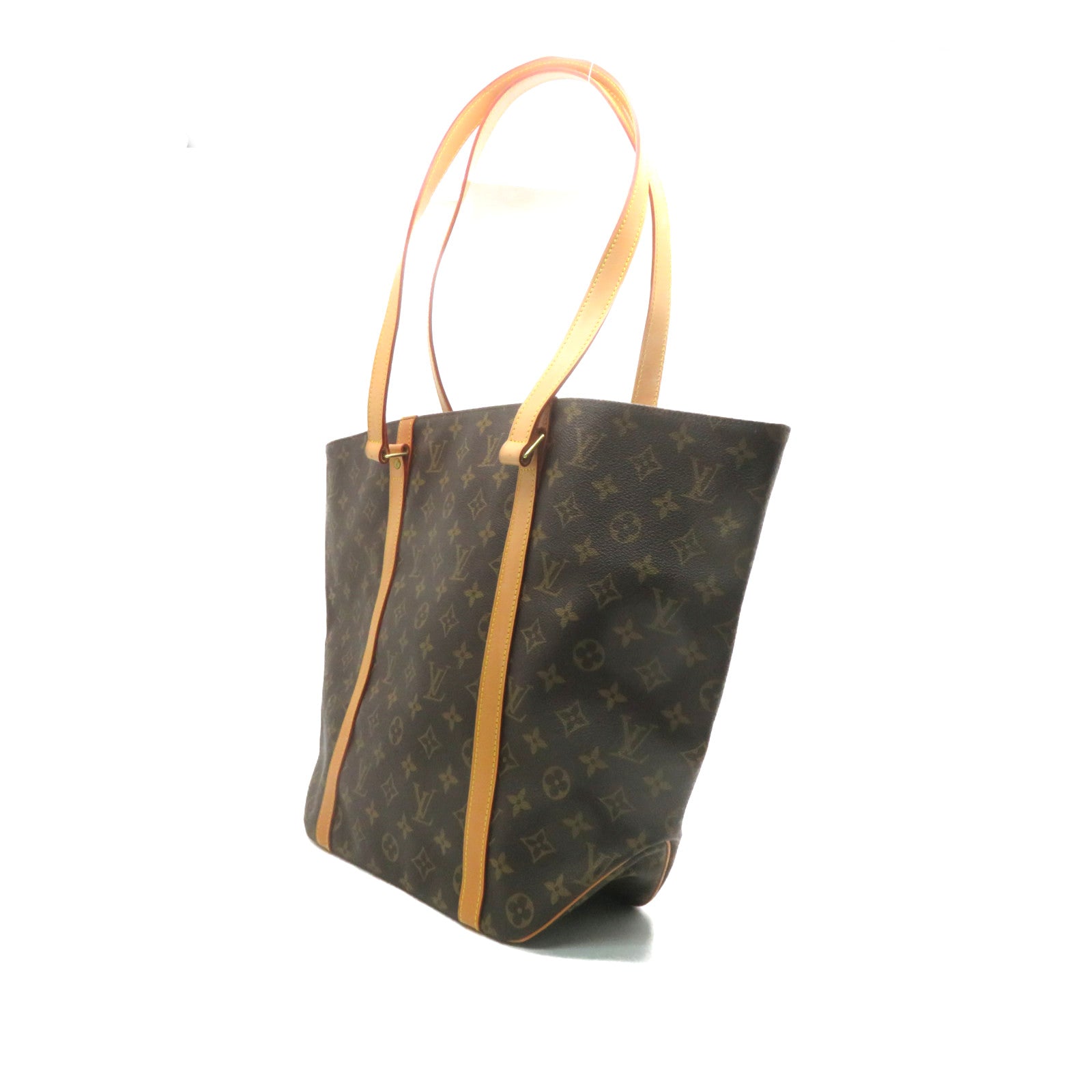 LOUIS VUITTON Monogram Sac Shopping Bag brown