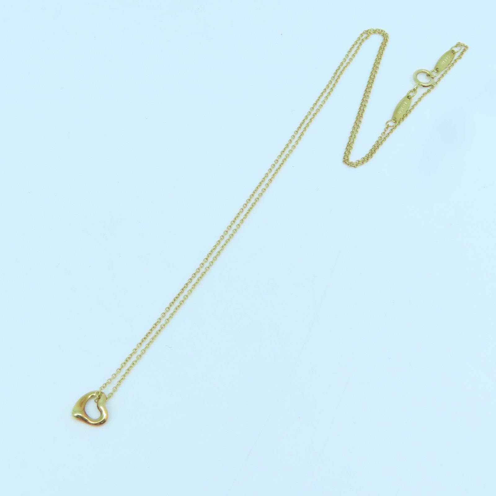 TIFFANY＆CO 【激減優惠】18K黃金Heart Necklace項鍊金色