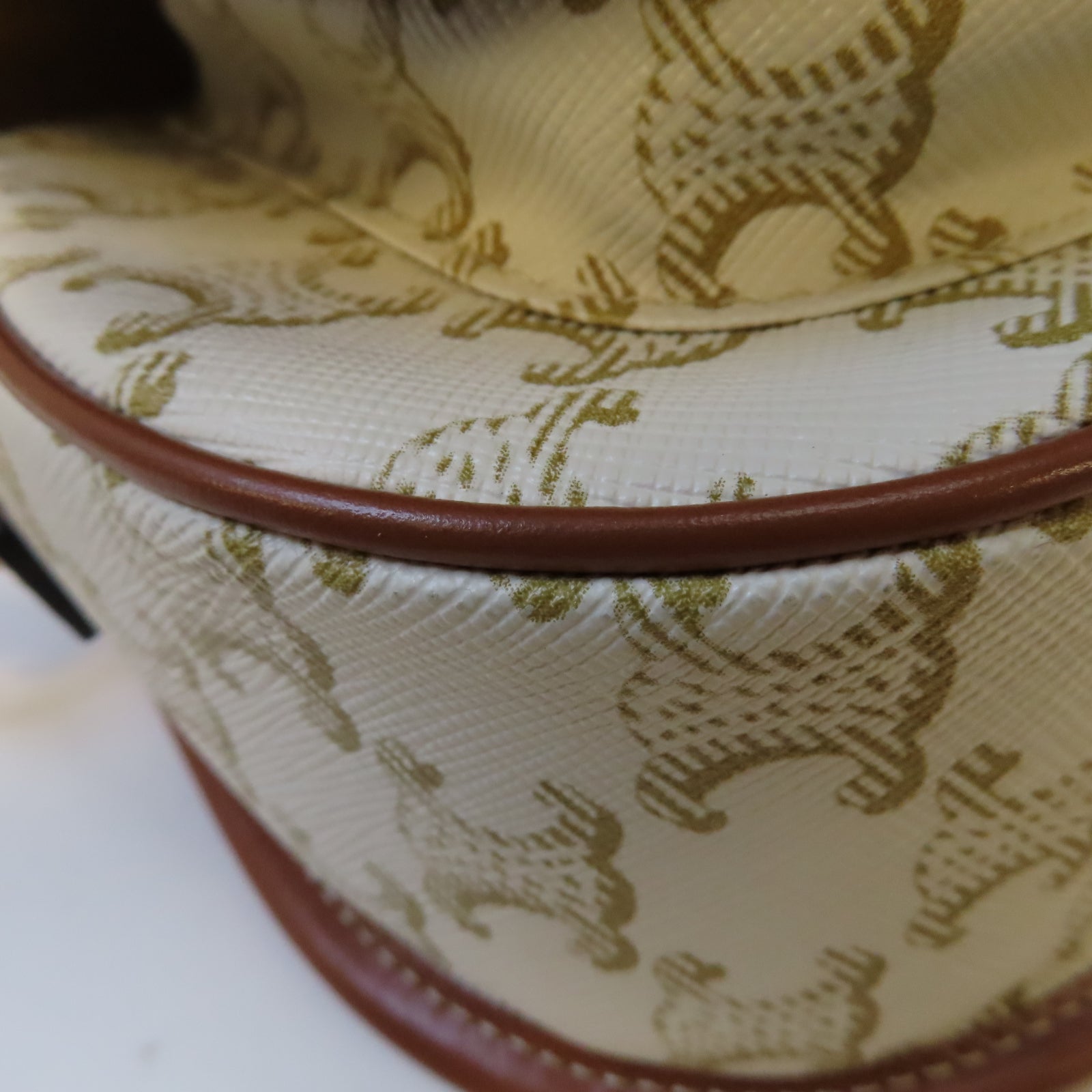 CELINE Triomphe帆布Folco Shoulder Bag金扣肩背袋白色