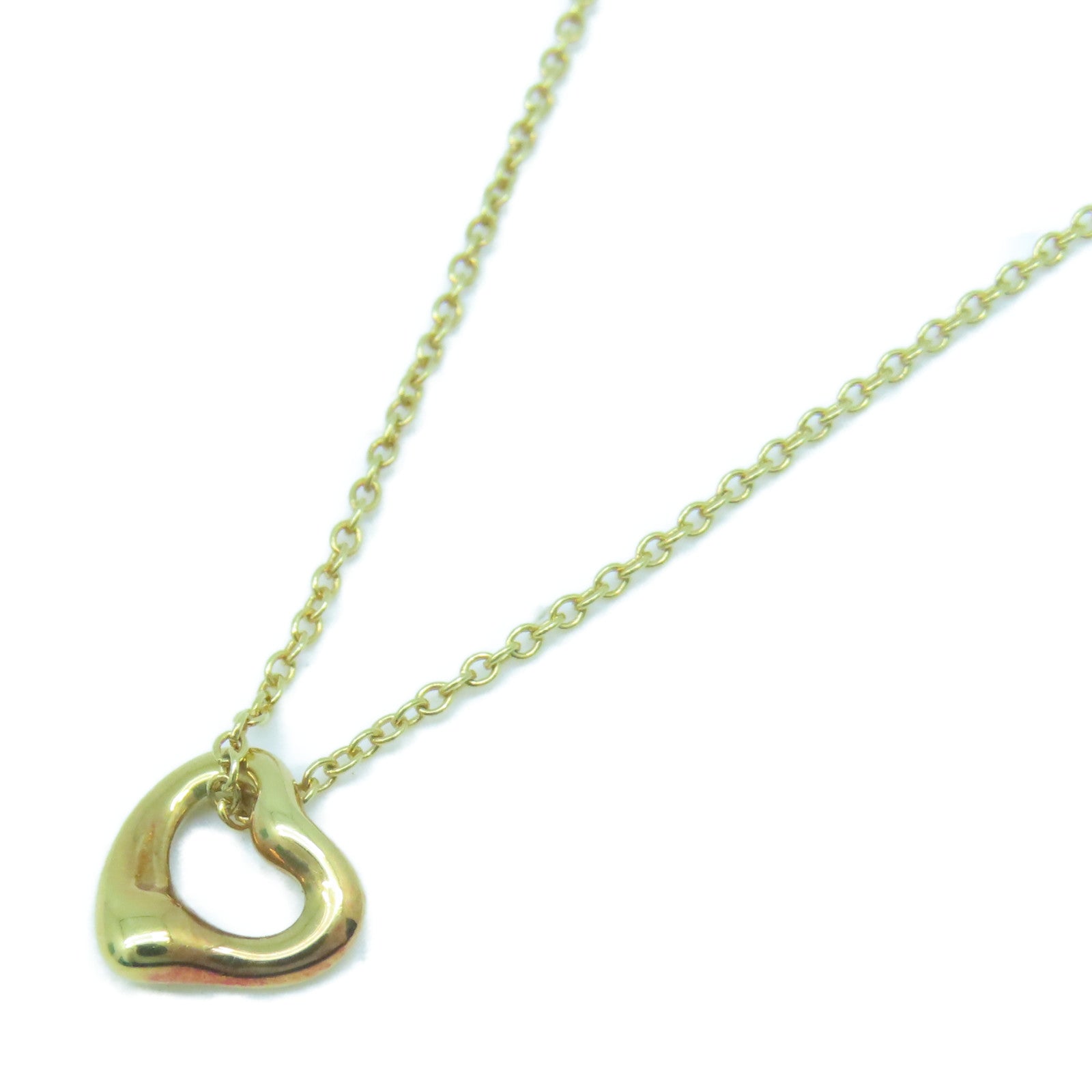 TIFFANY＆CO 【激減優惠】18K黃金Heart Necklace項鍊金色