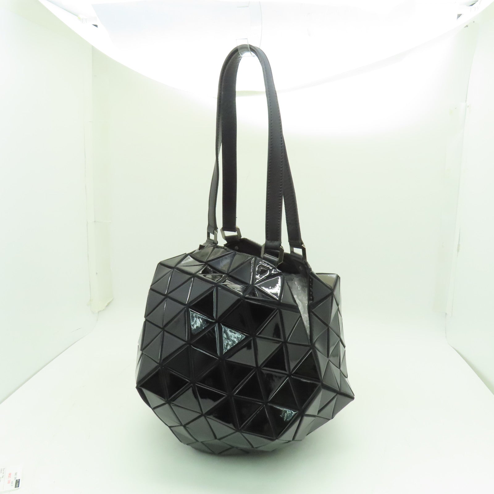 ISSEY MIYAKE PVC Bao Bao Silver Buckle Shoulder Bag Black – Brand