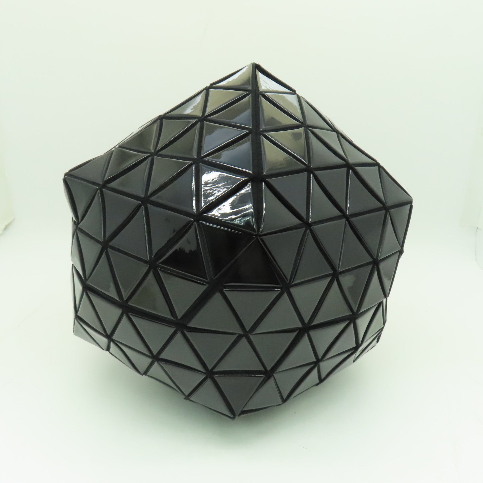 ISSEY MIYAKE PVC Bao Bao銀扣肩背袋黑色
