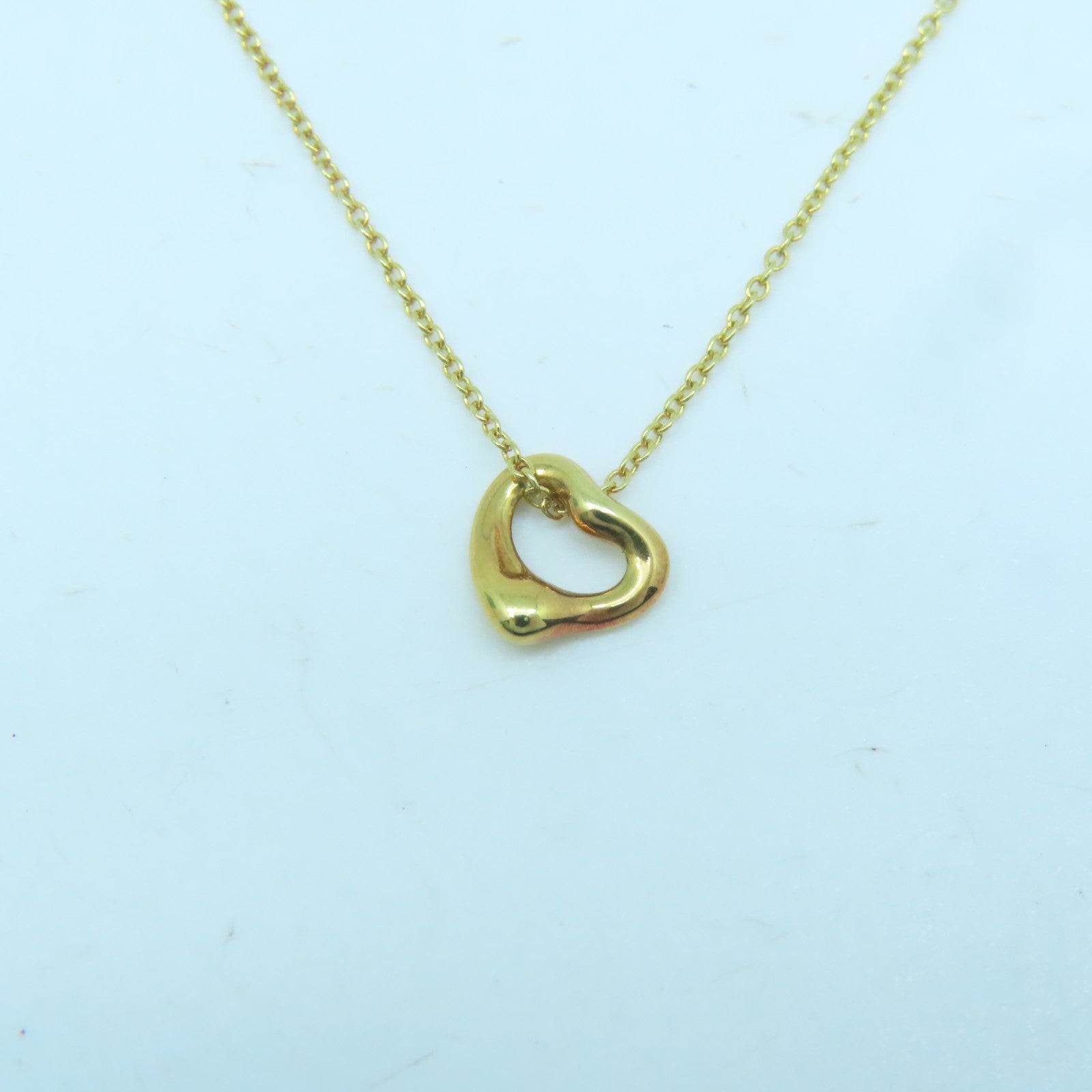 TIFFANY＆CO 【激減優惠】18K黃金Heart Necklace項鍊金色
