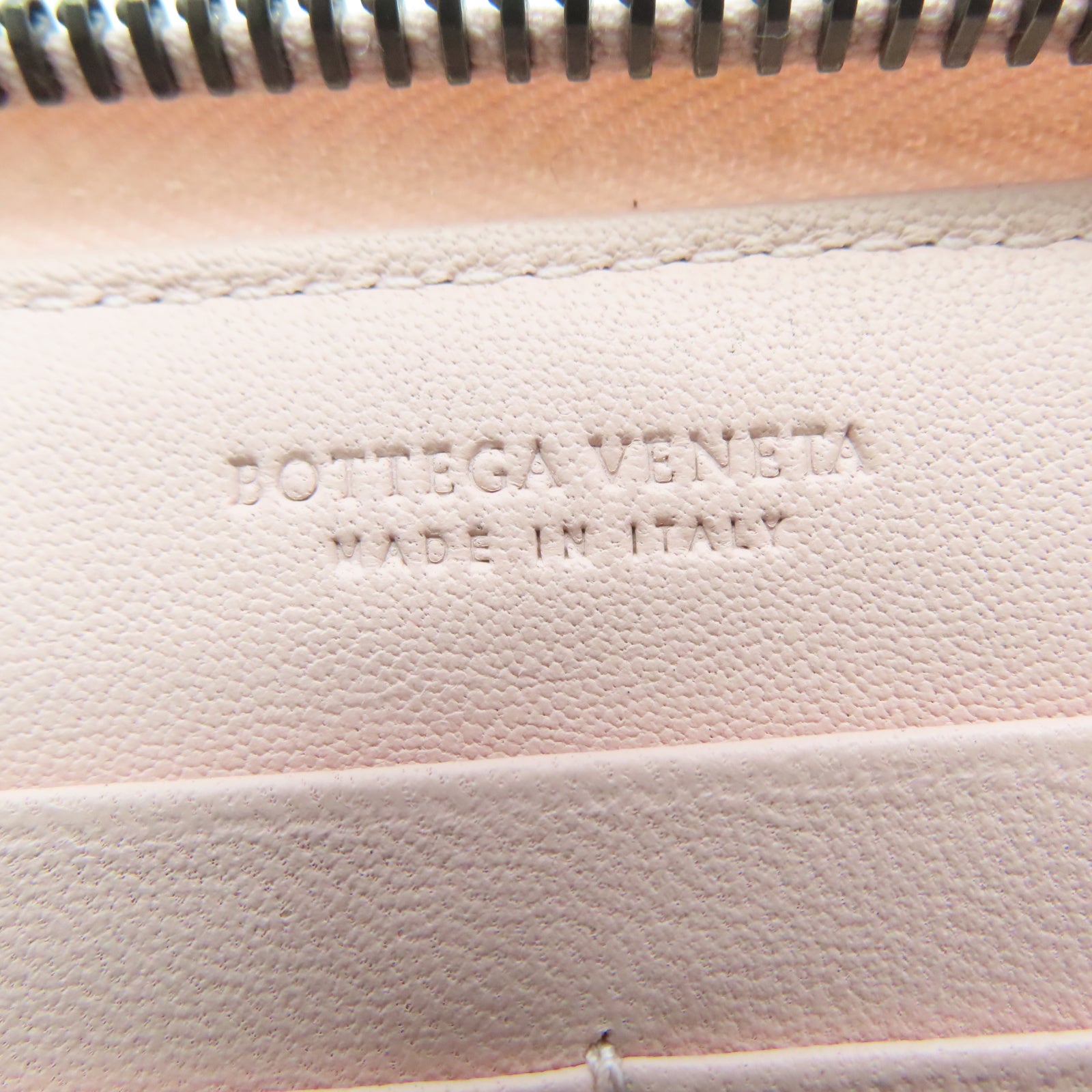 BOTTEGA VENETA 【激減優惠】羊皮皮革Long Wallet錢包粉紅色