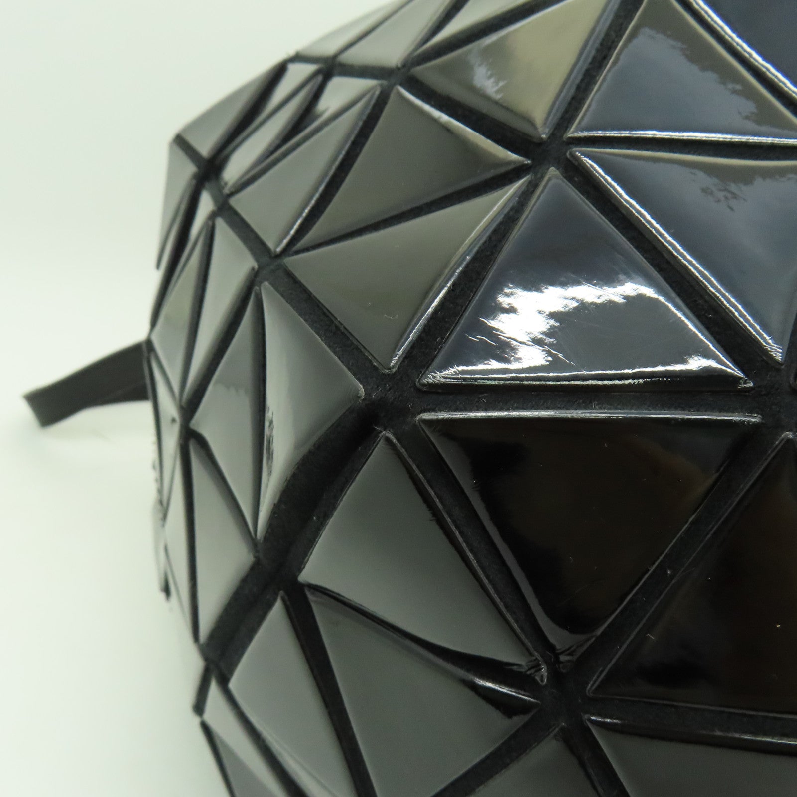 ISSEY MIYAKE PVC Bao Bao銀扣肩背袋黑色