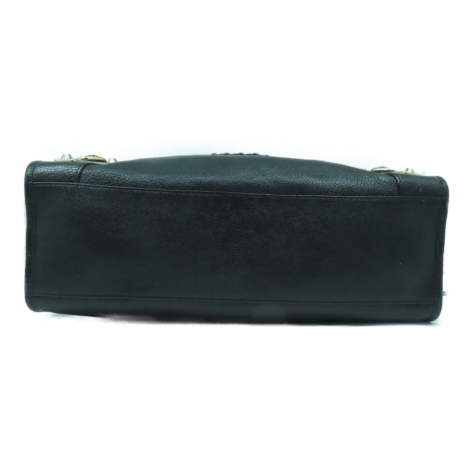 BALENCIAGA 牛皮皮革Classic City銀扣手挽肩背兩用袋黑色