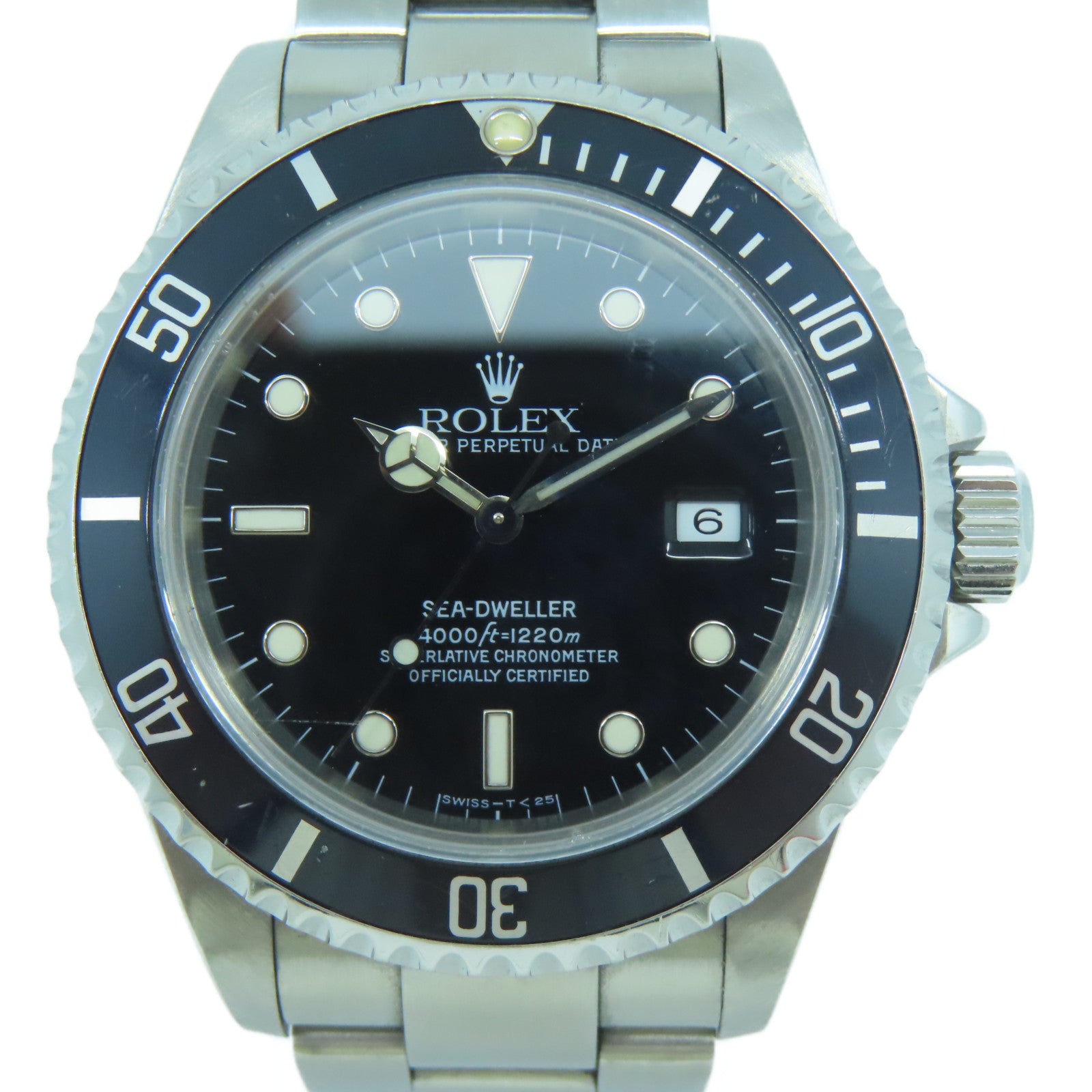 ROLEX Sea Dweller 40mm不鏽鋼手錶黑色#18cm