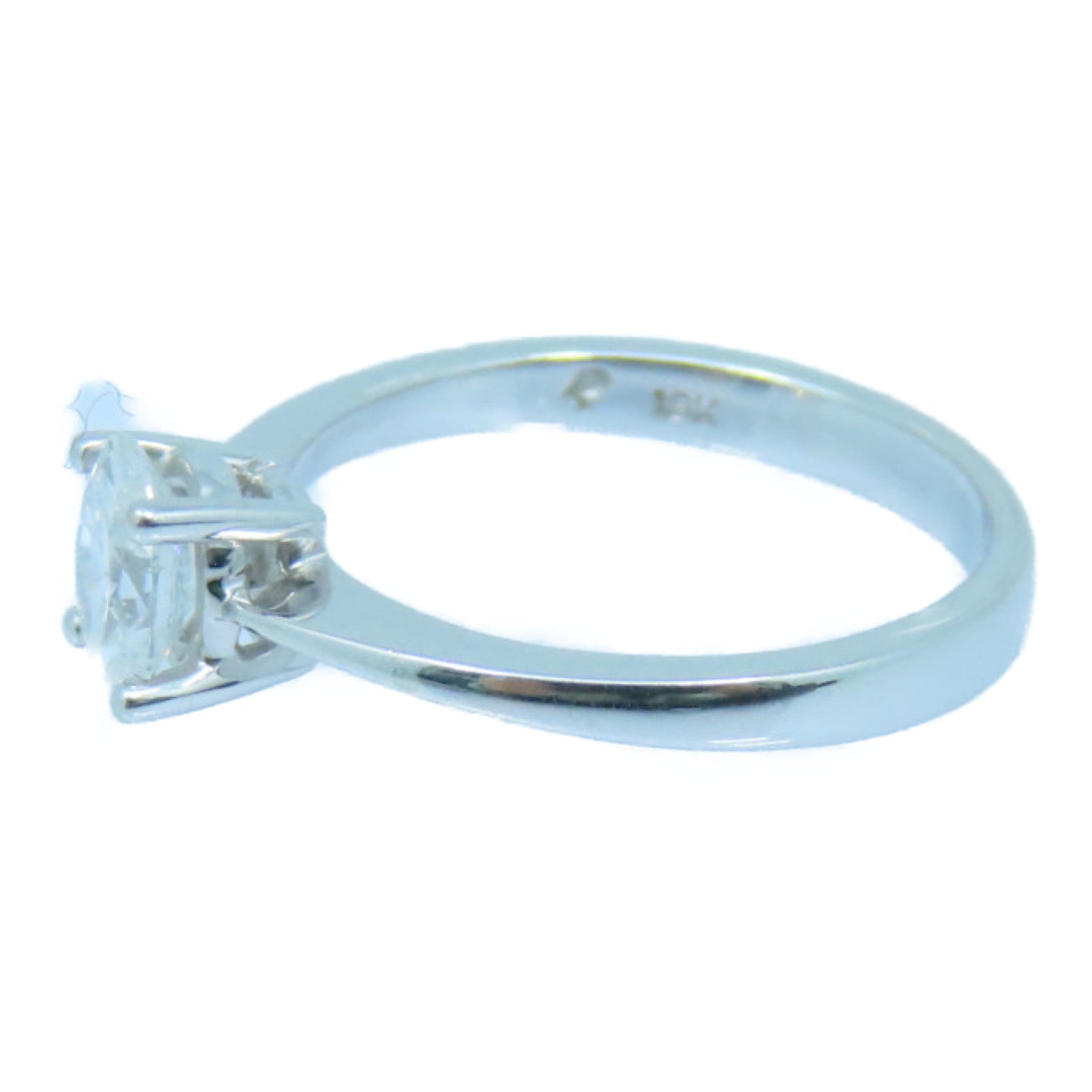 JEWELRY 18K白金Diamond Ring 0.51ct钻石戒指US#5