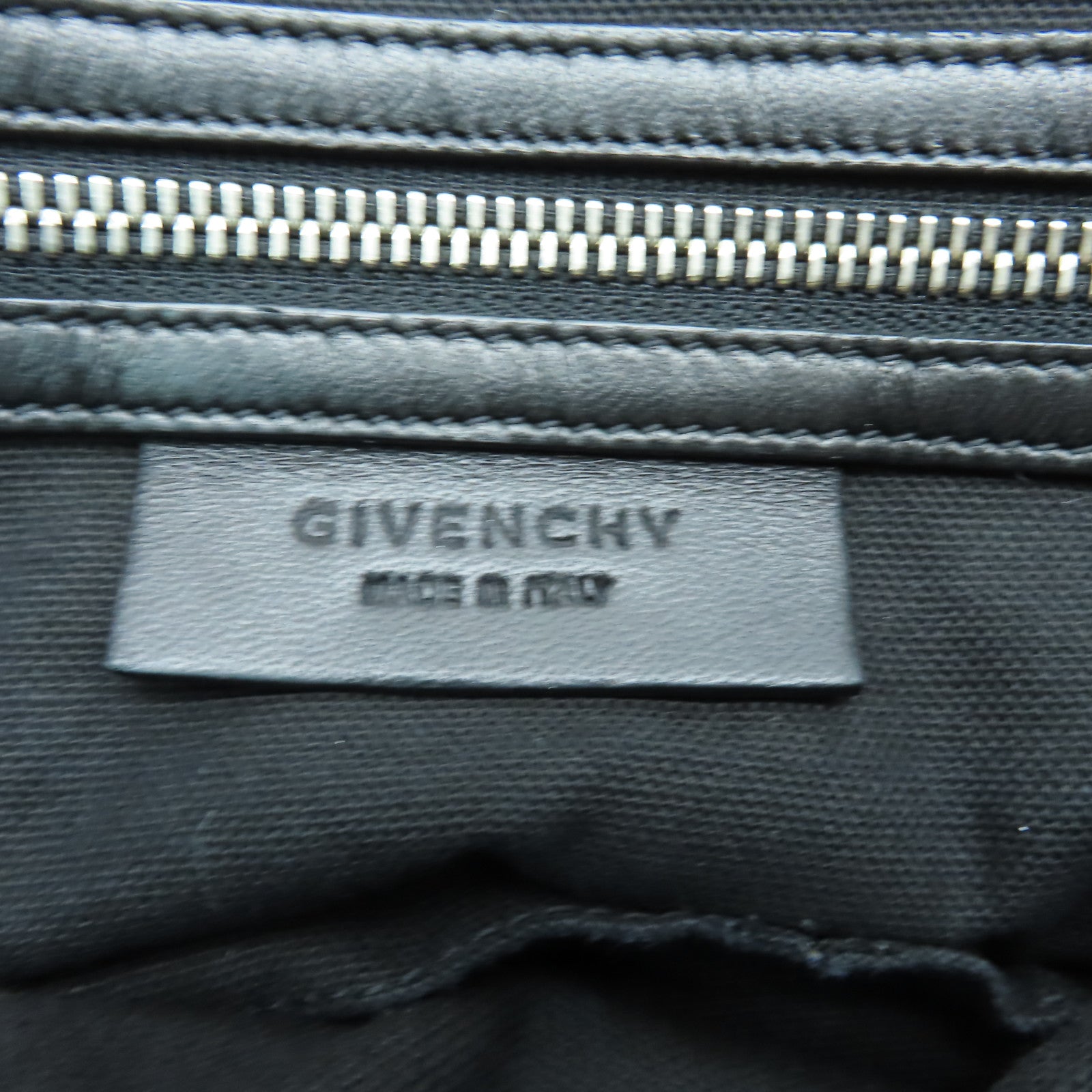 GIVENCHY 【激減優惠】牛皮皮革Pandora銀扣手挽肩背兩用袋黑色