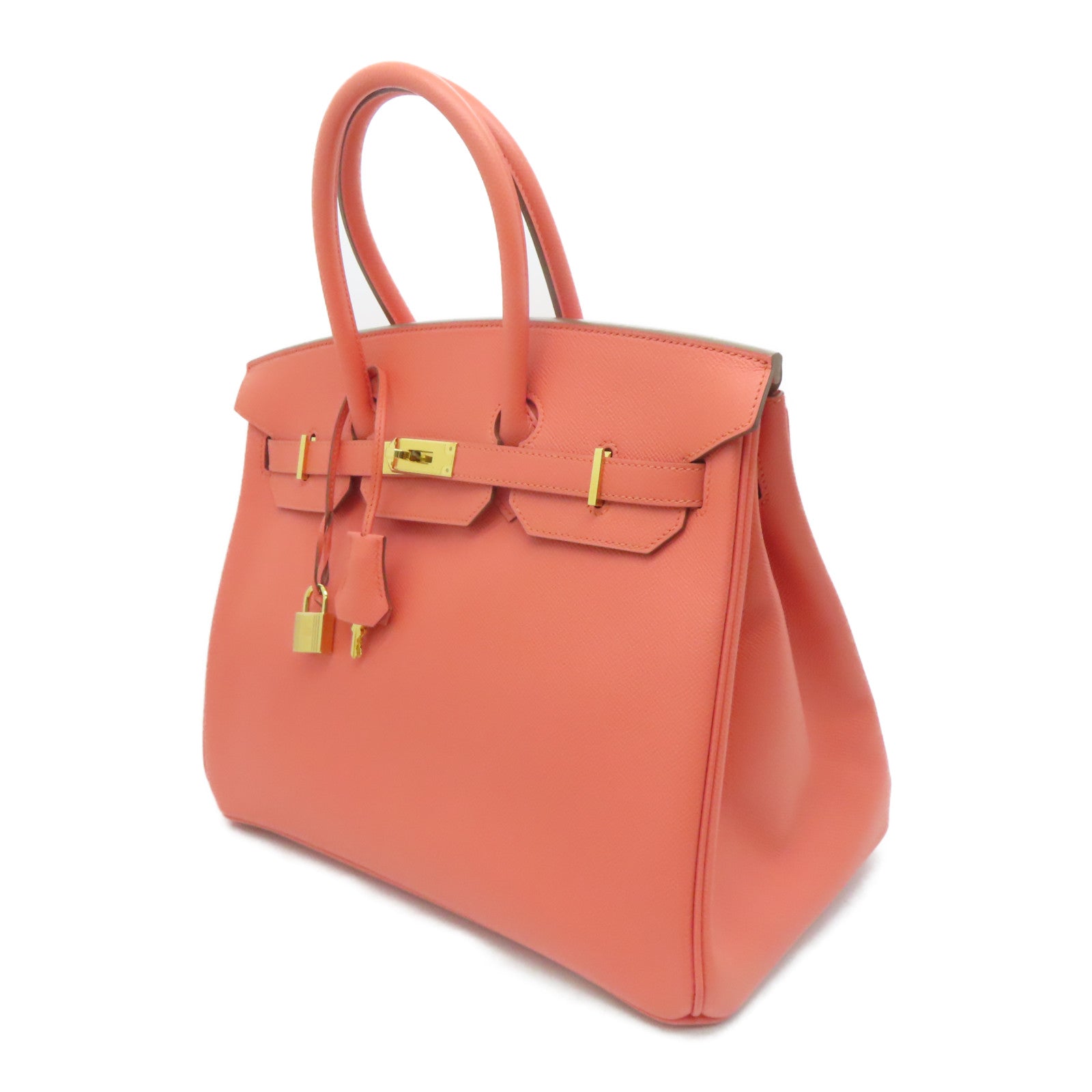 HERMES Epsom皮革Birkin 35 Hand Bag金扣肩背袋