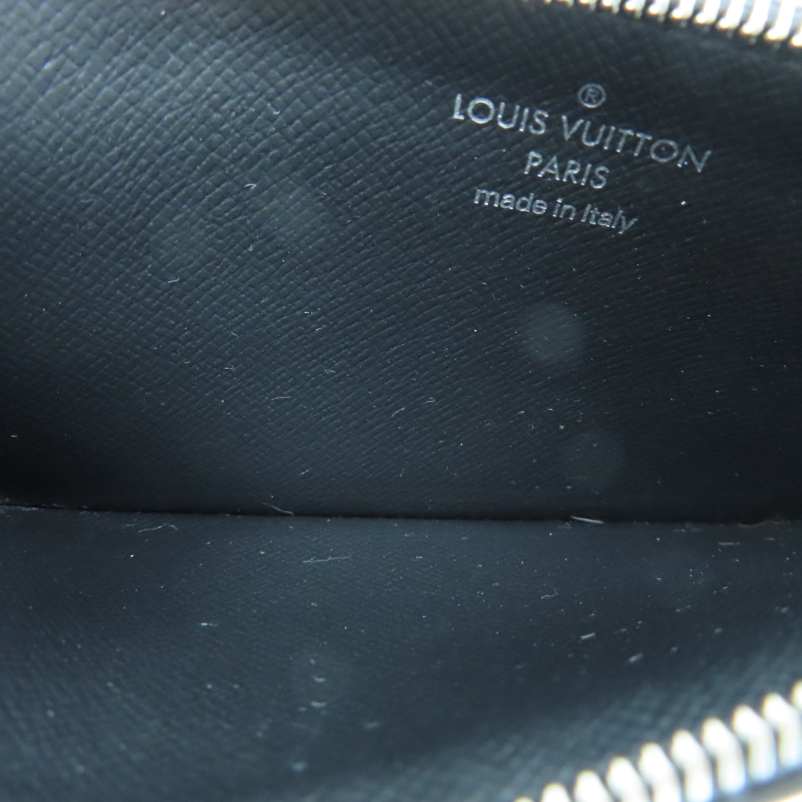 LOUIS VUITTON Monogram Eclipse Coin Card Holder銀扣卡片包黑色