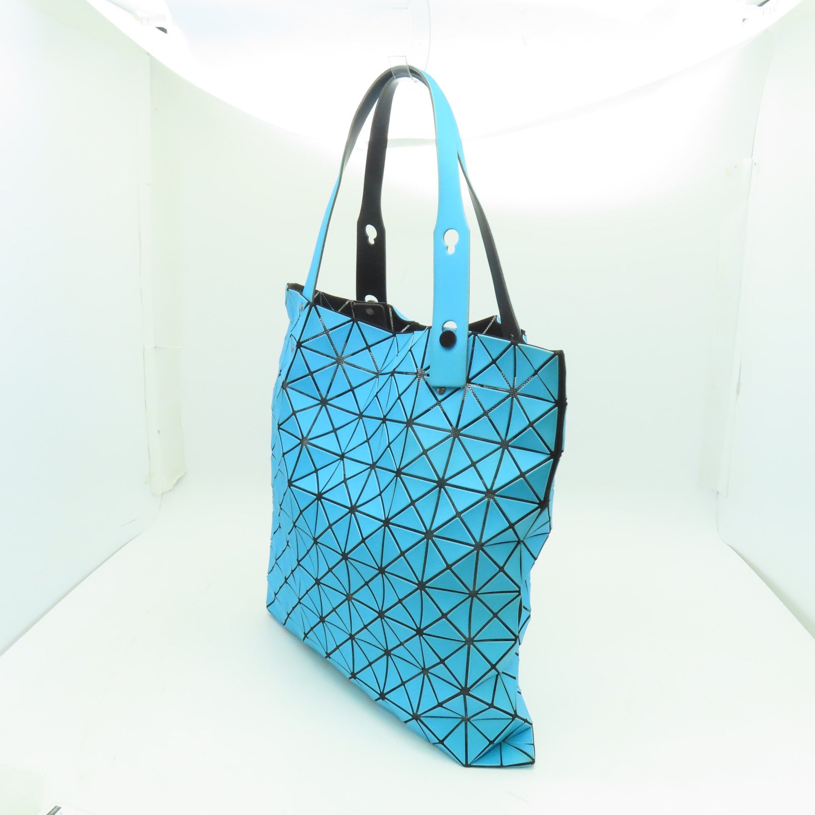 ISSEY MIYAKE PVC Tote Bag銀扣手挽袋藍色