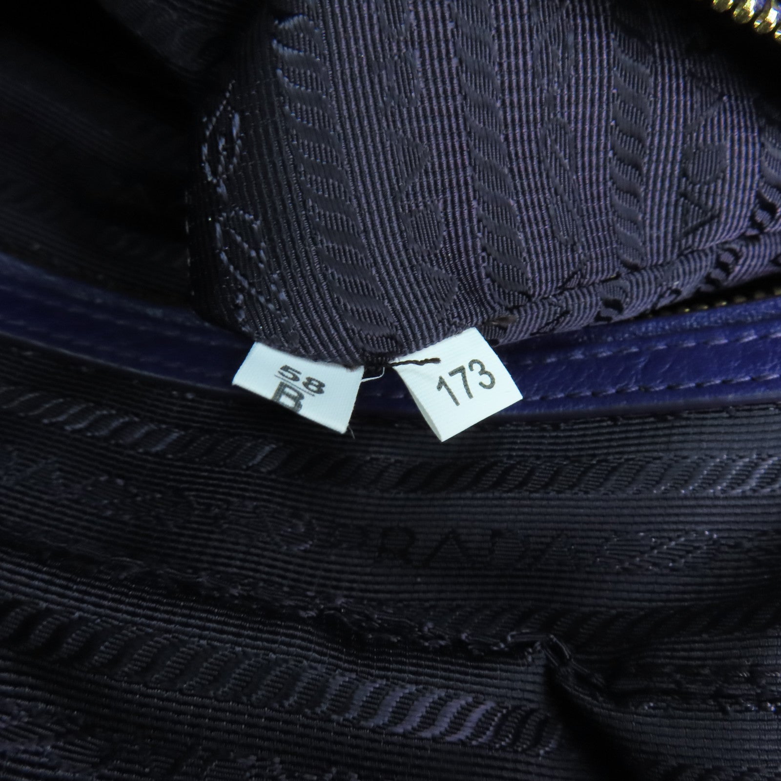 PRADA 【激減優惠】牛皮皮革Vitello Daino Shoulder Bag金扣波士頓包紫色