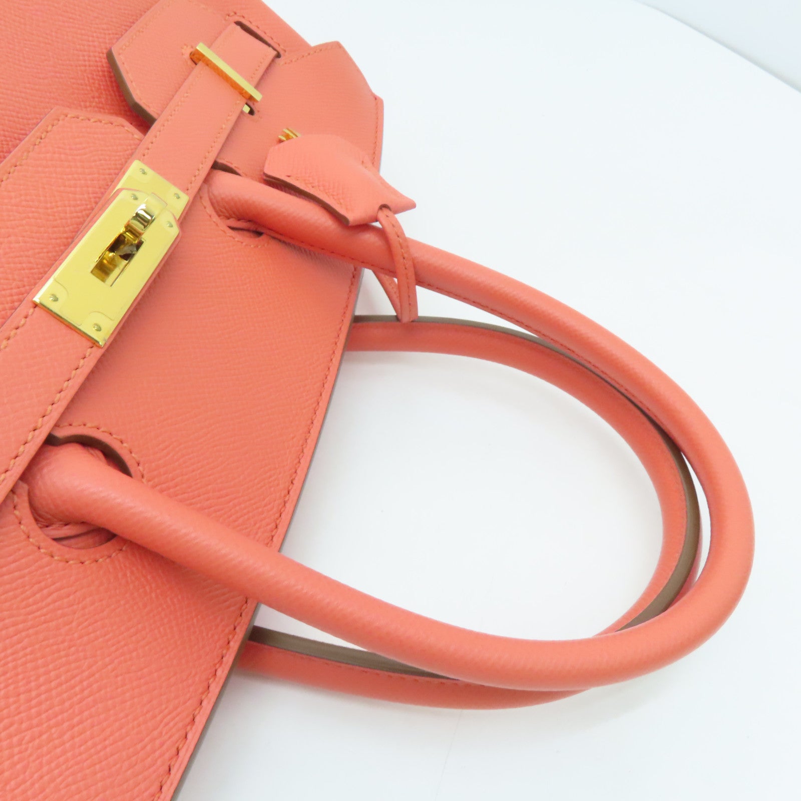 HERMES Epsom皮革Birkin 35 Hand Bag金扣肩背袋